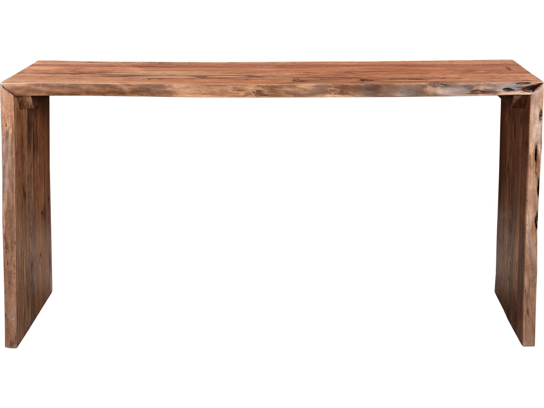 Moe's Home Tyrell Acadia Brown Acacia Wood Computer Desk