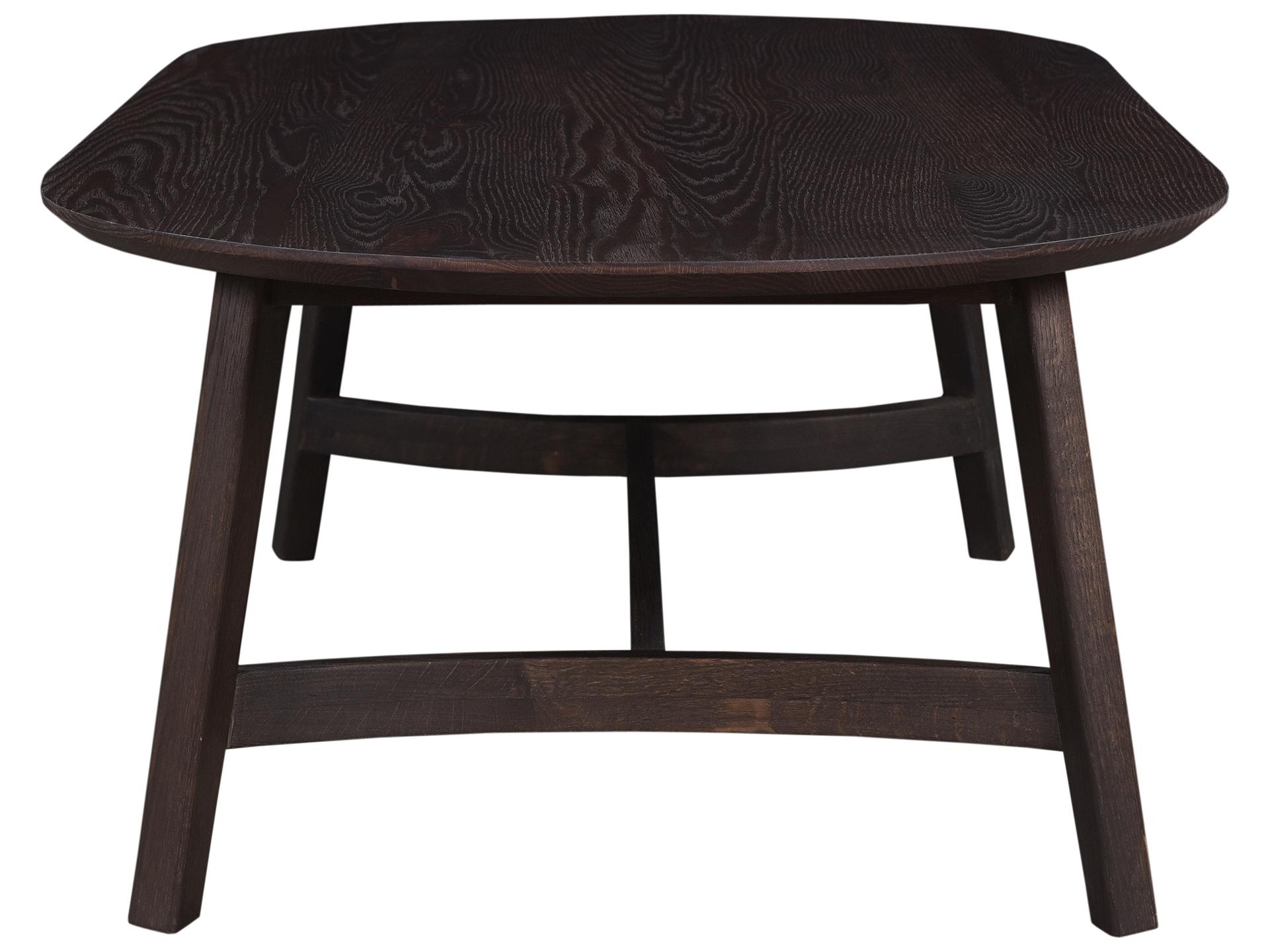 Moe's Home Trie Oval Wood Dark Brown Coffee Table