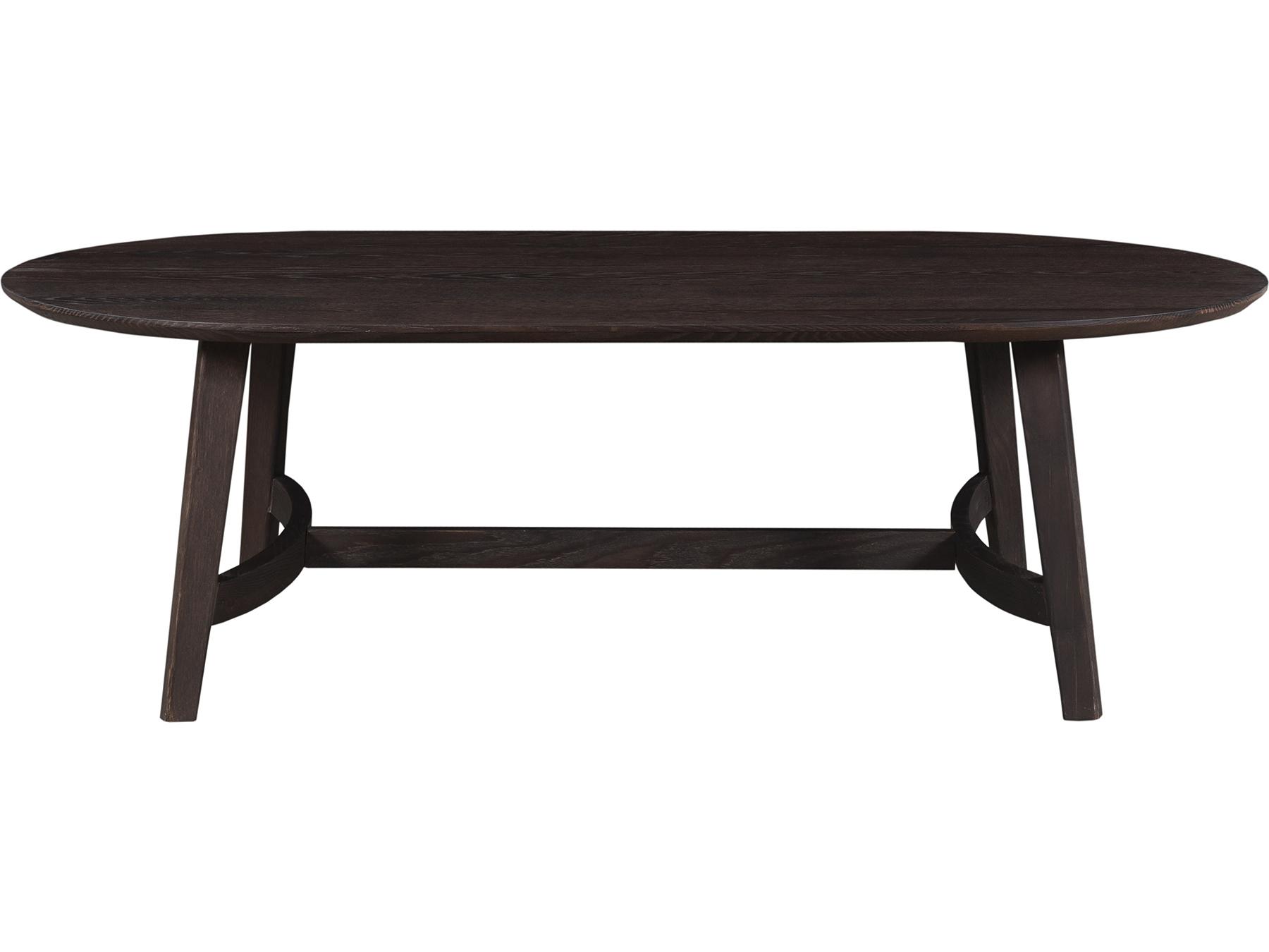 Moe's Home Trie Oval Wood Dark Brown Coffee Table