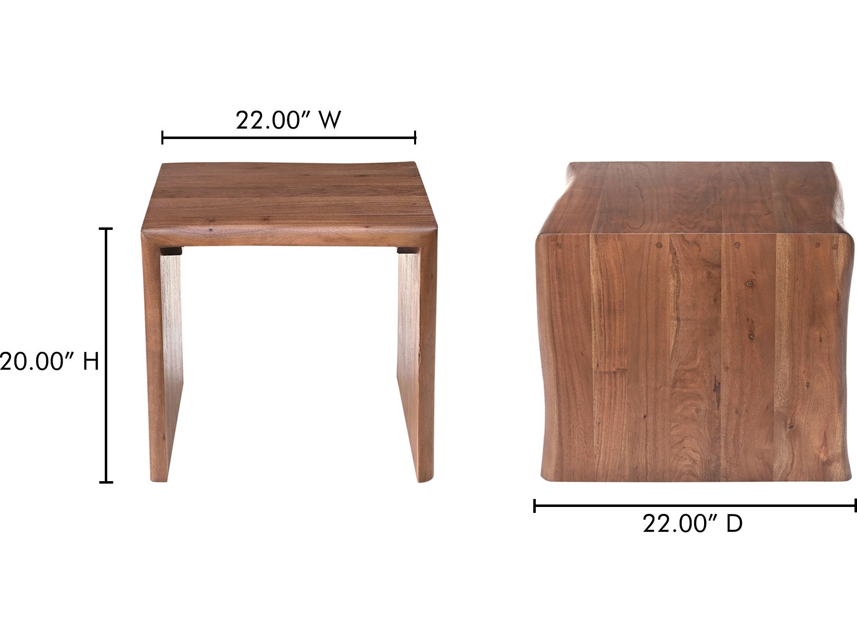 Moe's Home Tyrell Square Wood End Table