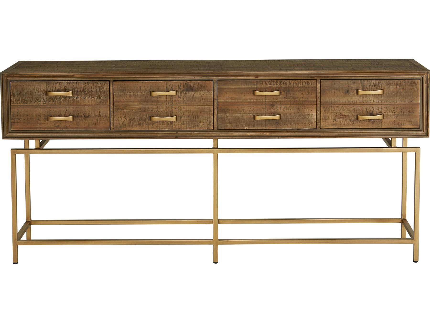 Moe's Home Aristocrat Rectangular Wood Natural Console Table