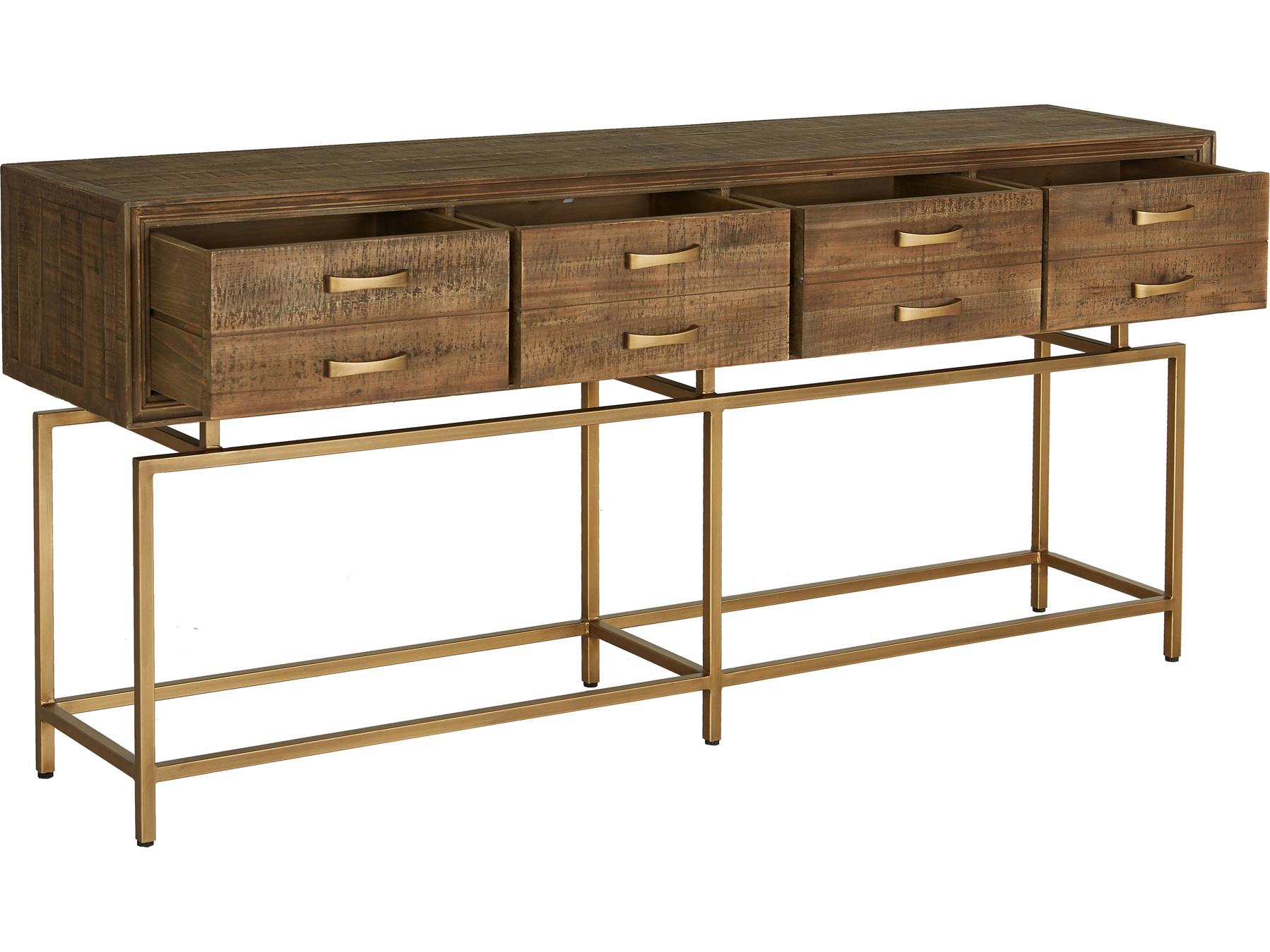 Moe's Home Aristocrat Rectangular Wood Natural Console Table