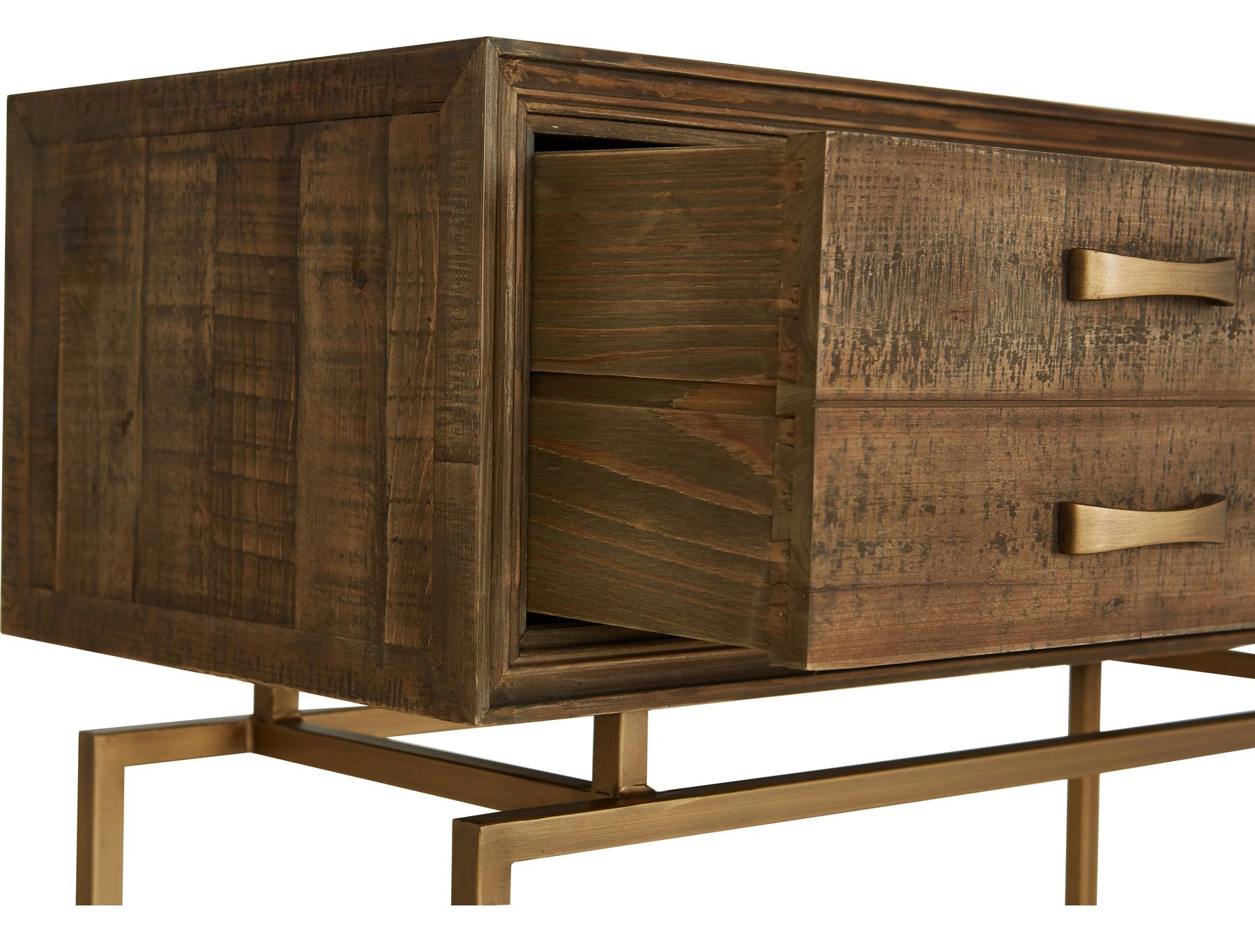 Moe's Home Aristocrat Rectangular Wood Natural Console Table