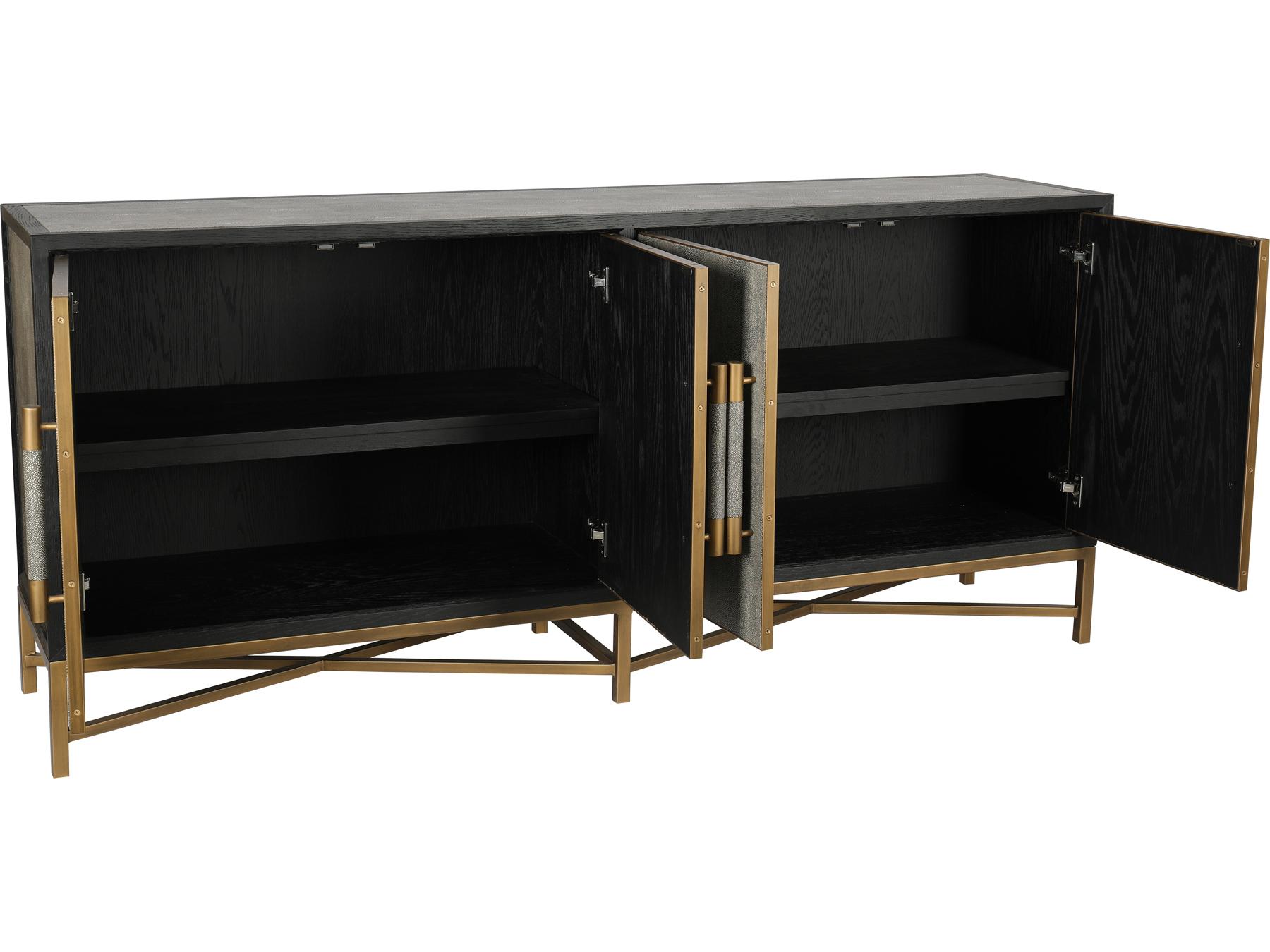 Moe's Home Mako 76" Oak Wood Grey Sideboard