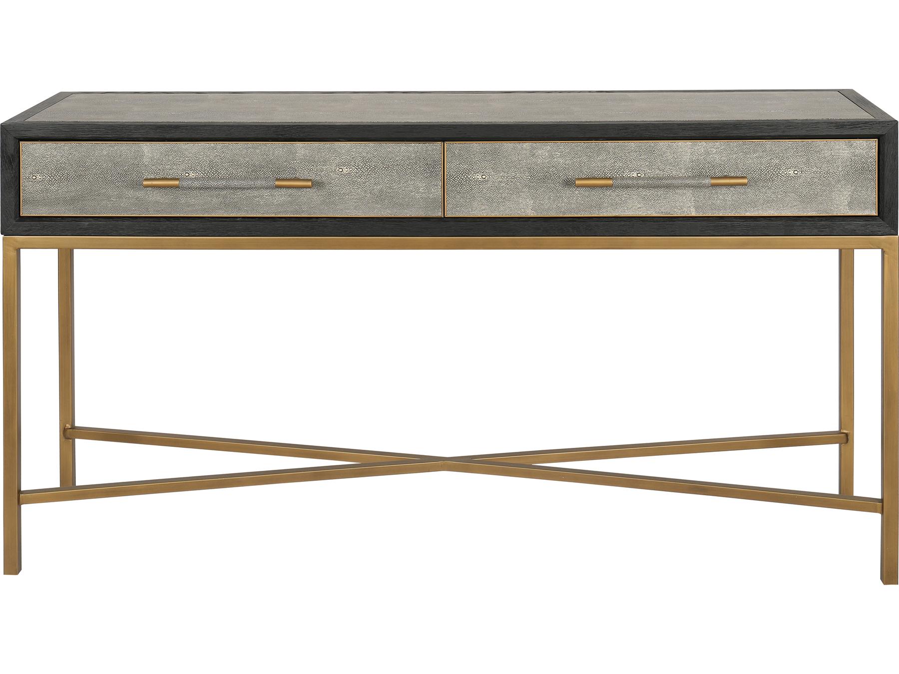 Moe's Home Mako Rectangular Wood Grey Console Table