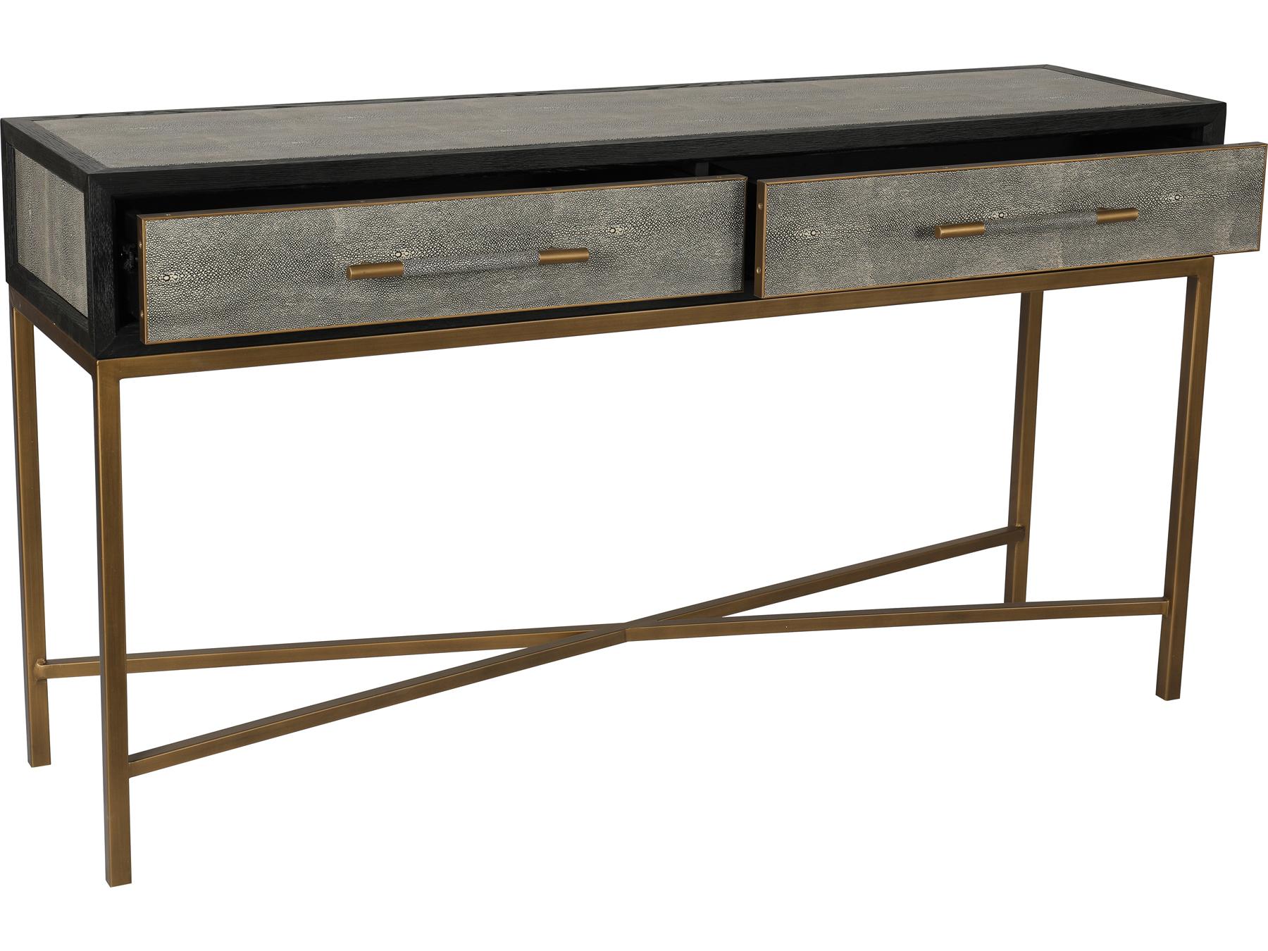 Moe's Home Mako Rectangular Wood Grey Console Table