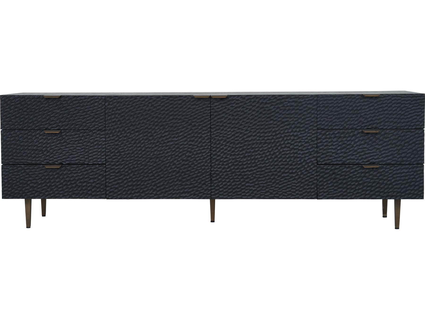 Moe's Home 79" Oak Wood Black Sideboard