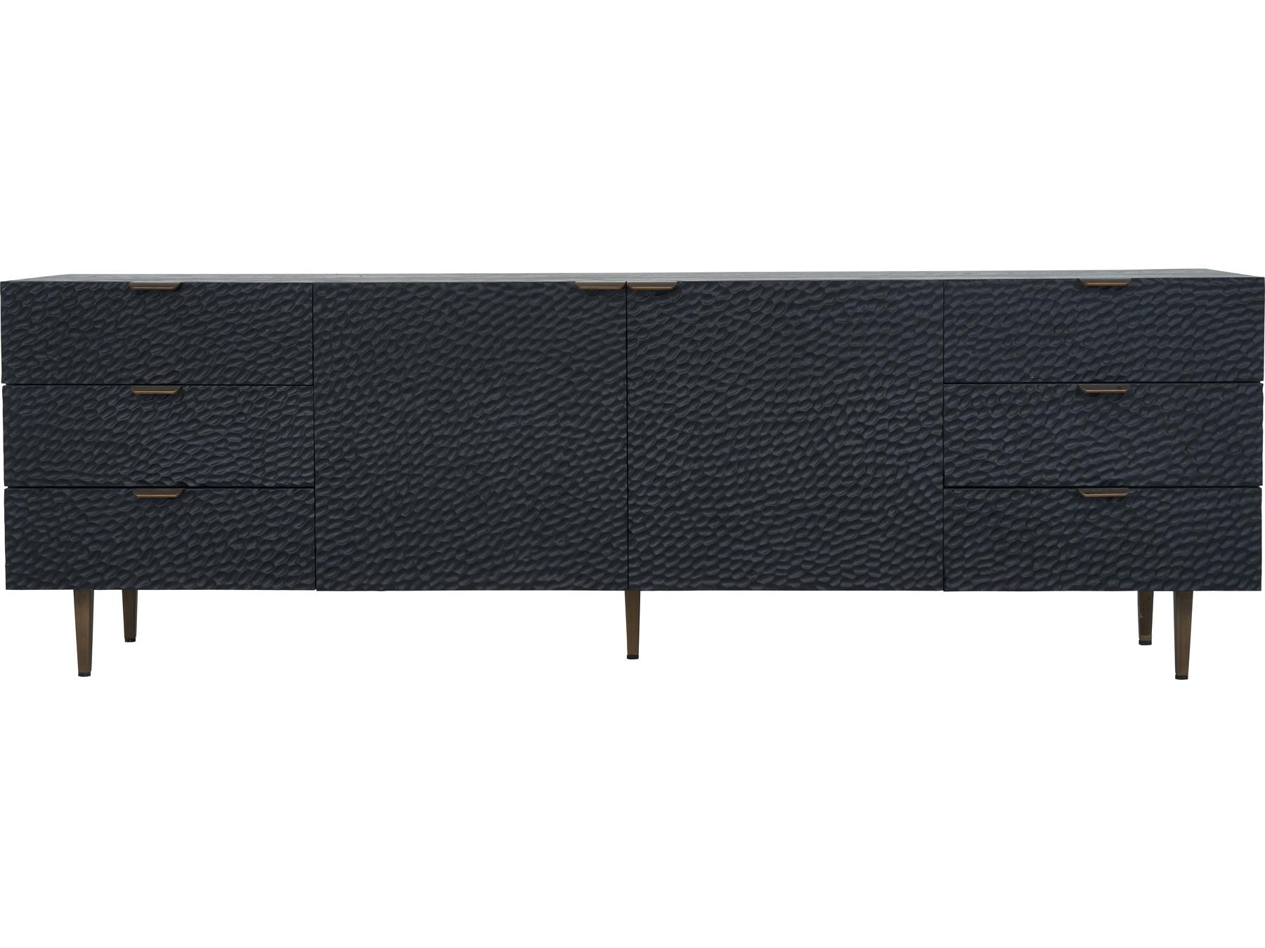 Moe's Home 79" Oak Wood Black Sideboard