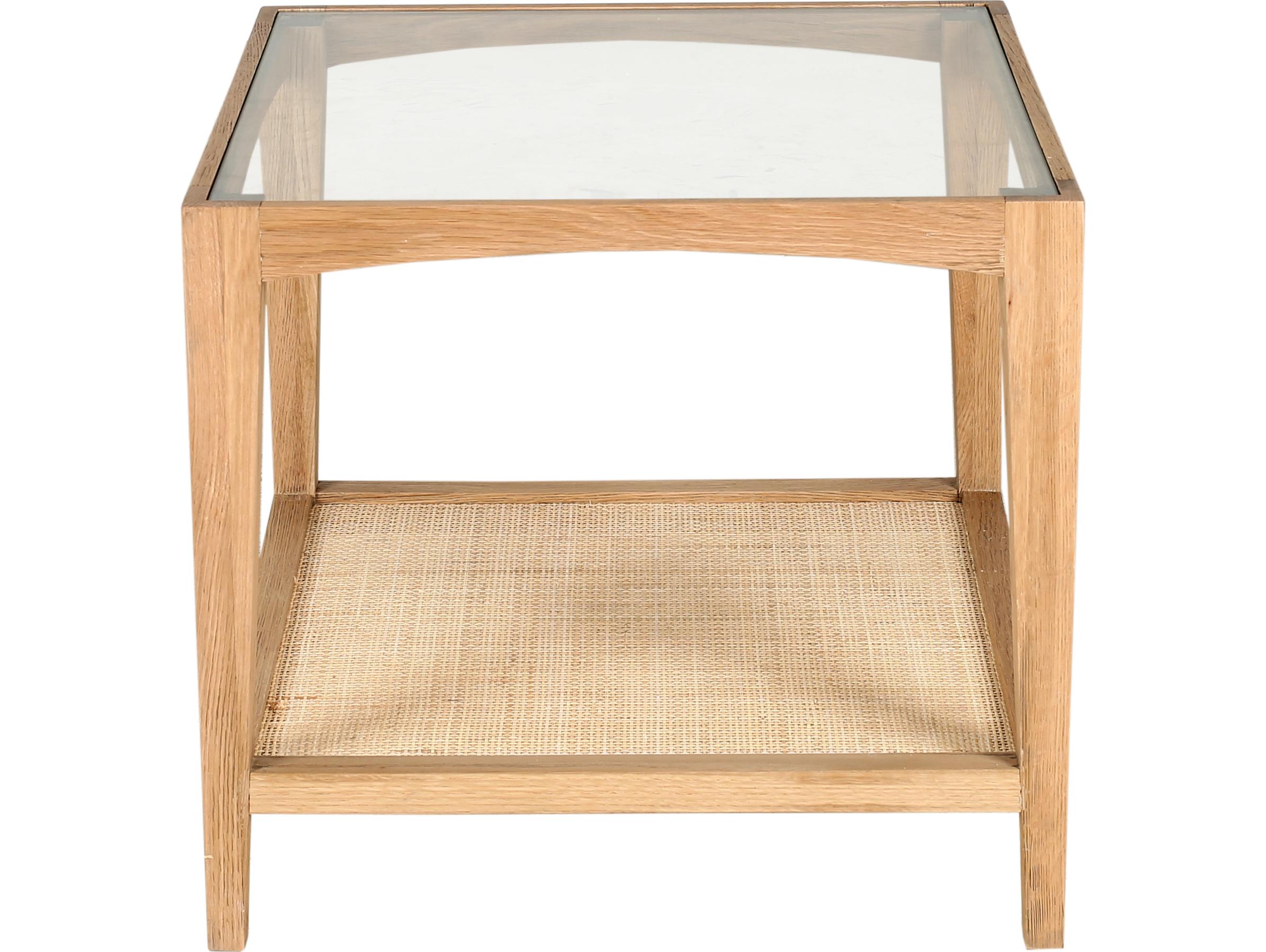 Moe's Home Square Glass Natural End Table