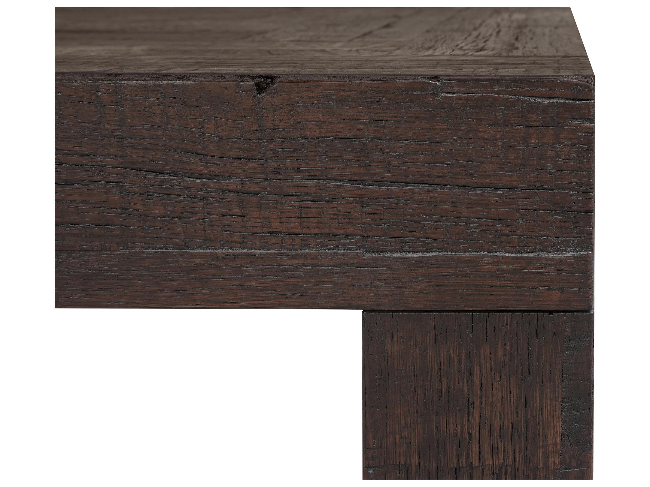 Moe's Home Evander Square Wood Rustic Brown Coffee Table
