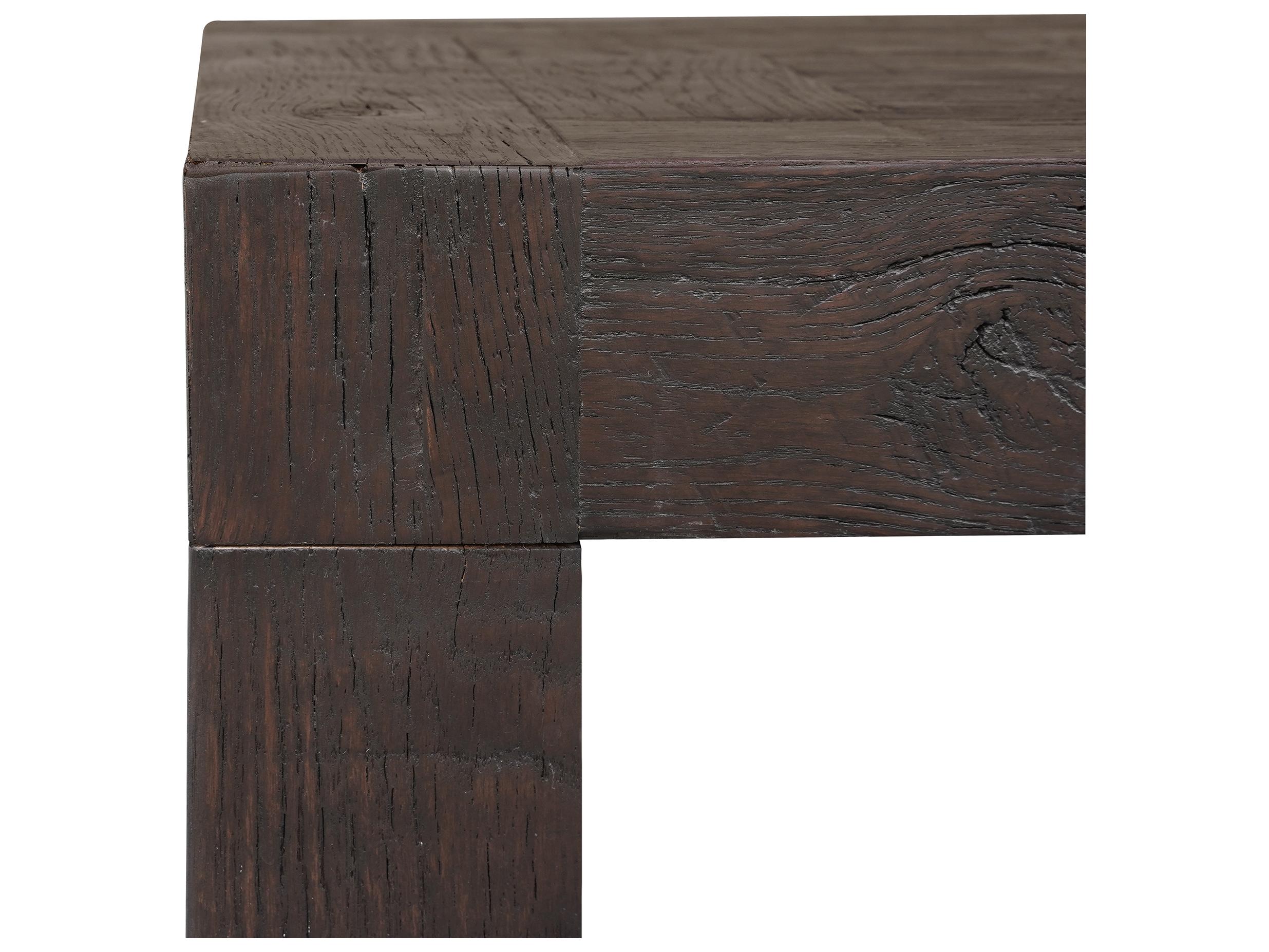 Moe's Home Evander Square Wood Rustic Brown End Table