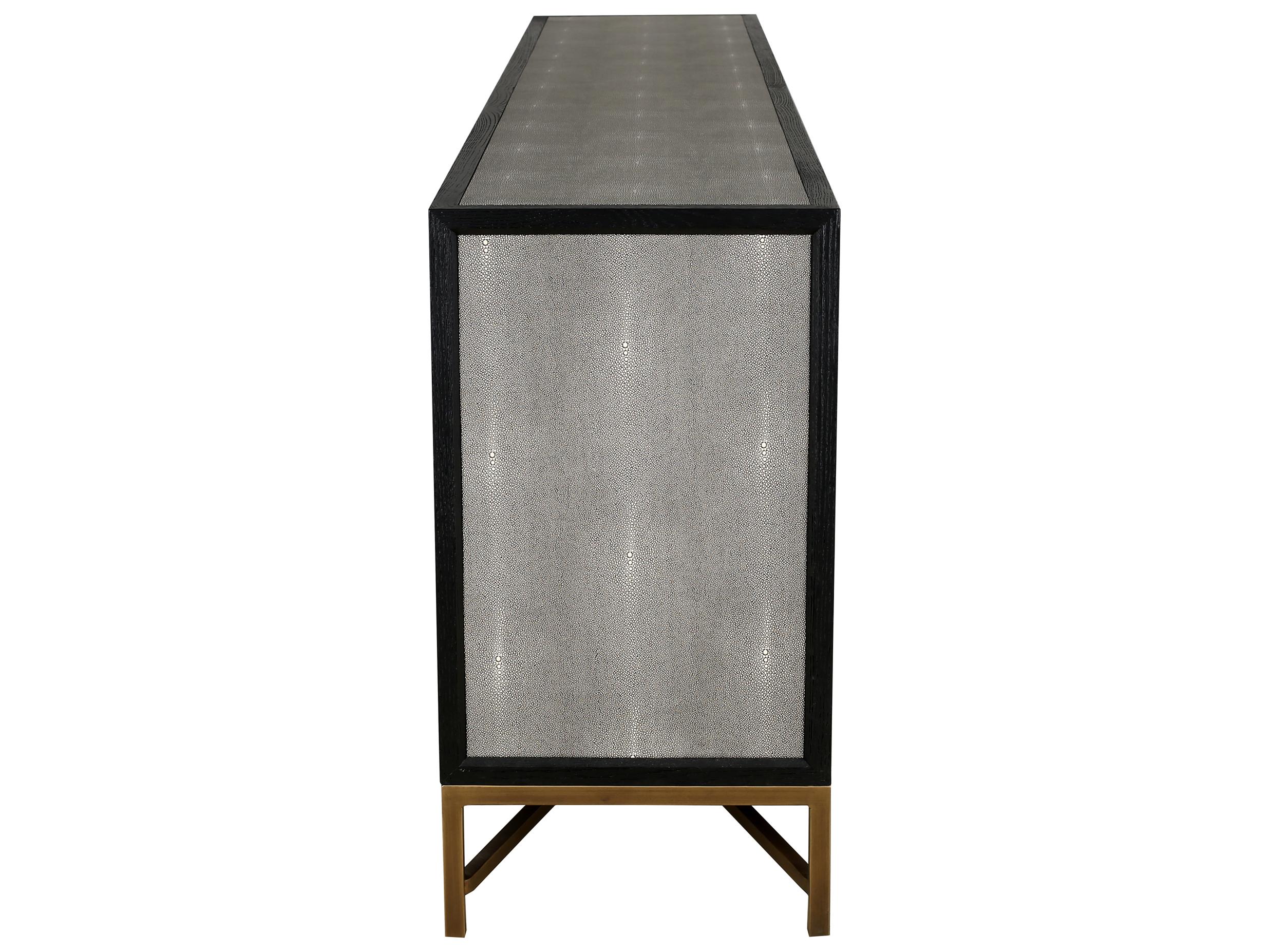 Moe's Home 100" Oak Wood Grey Black Sideboard