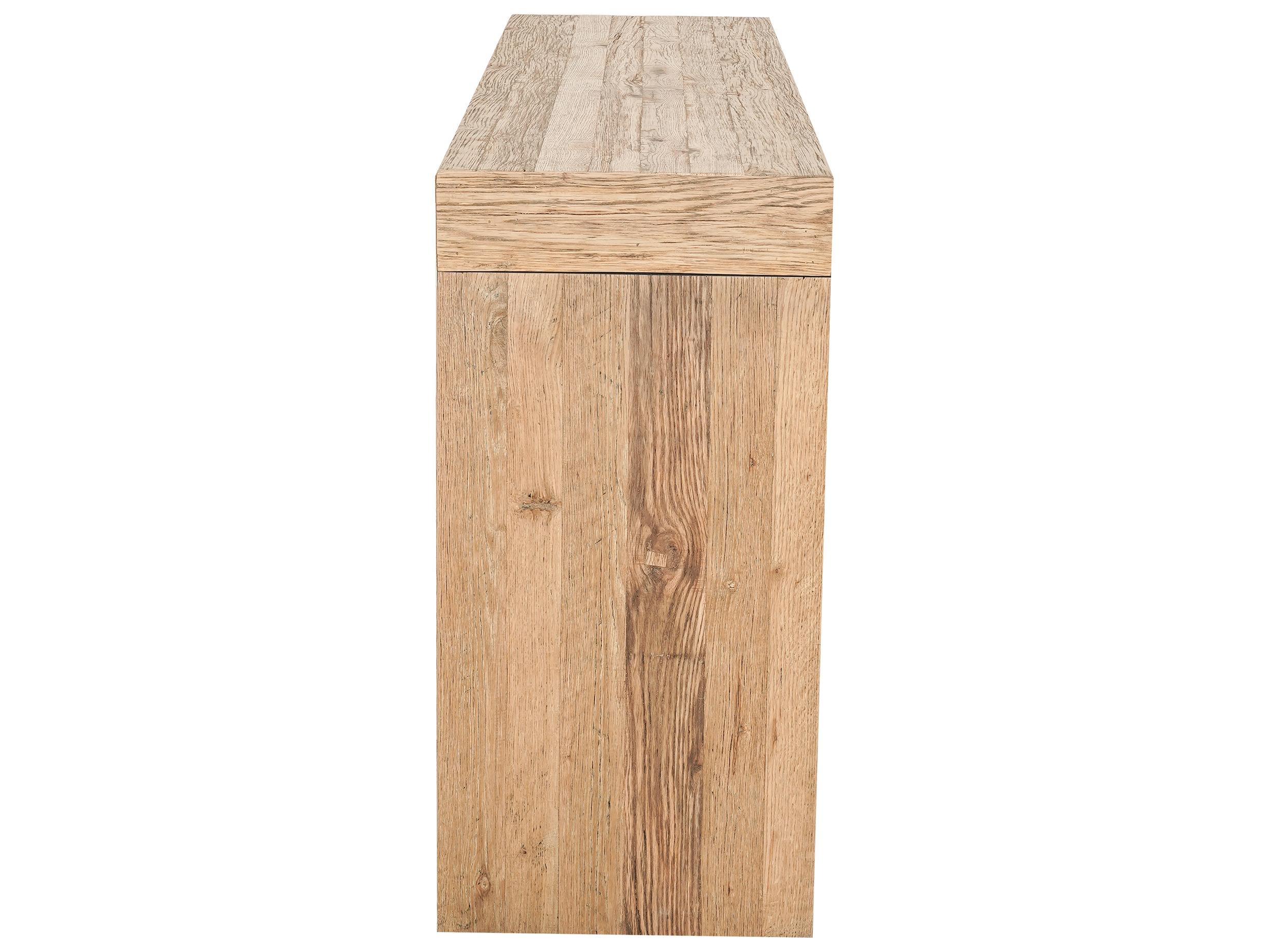 Moe's Home Evander Rectangular Wood Aged Oak Console Table