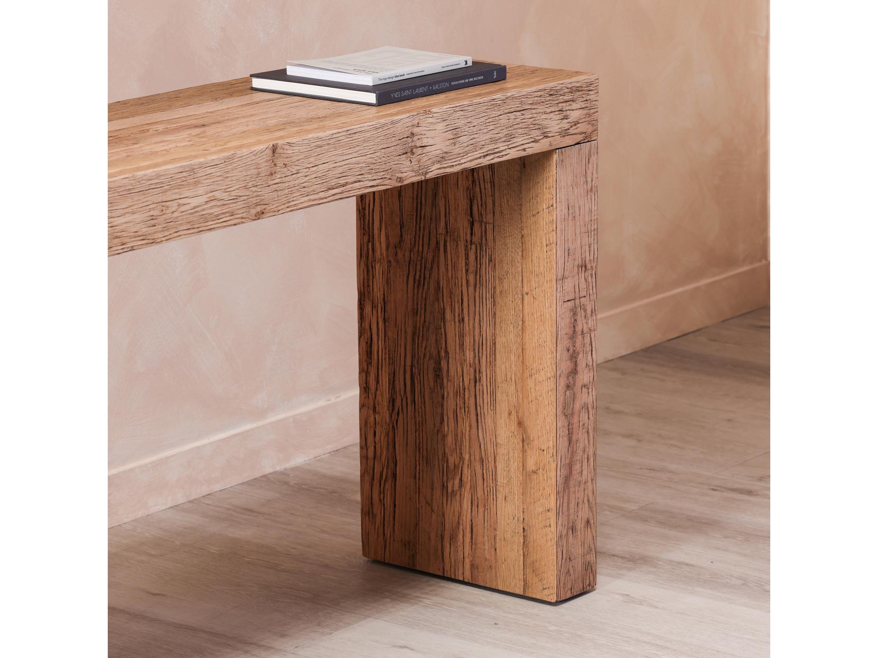 Moe's Home Evander Rectangular Wood Aged Oak Console Table