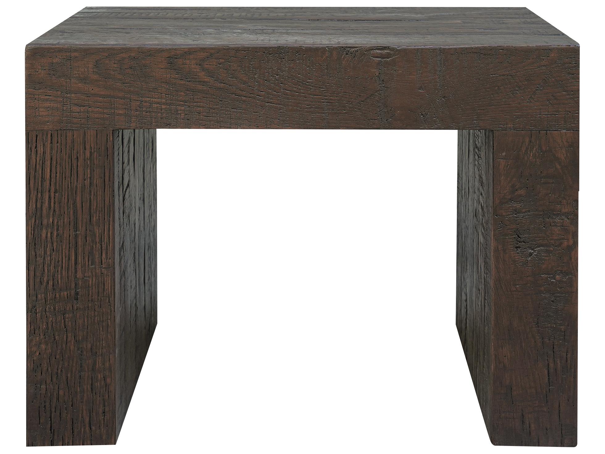 Moe's Home Evander Rustic Brown Dining Stool
