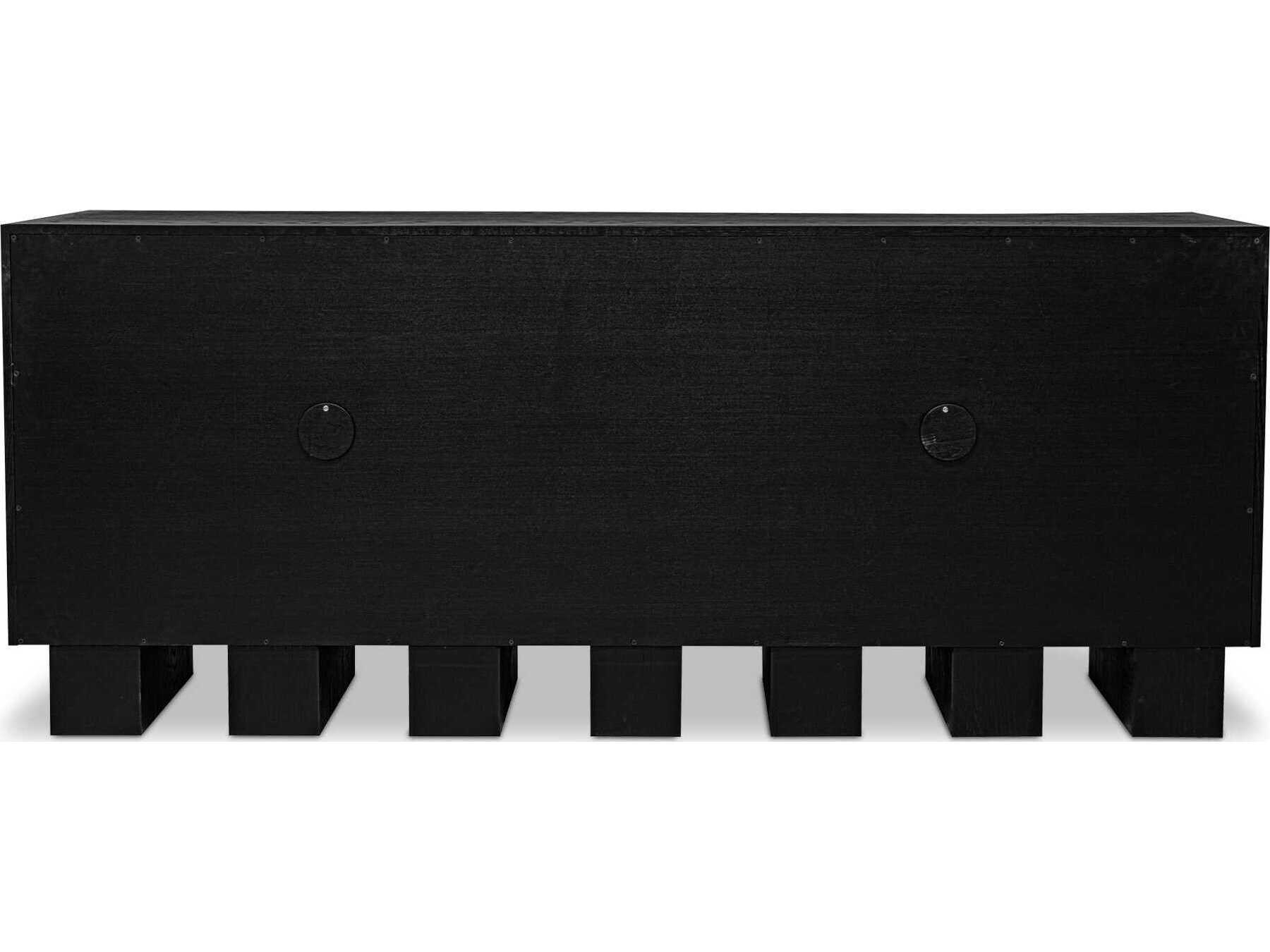 Moe's Home Marcelle 80" Oak Wood Black Sideboard