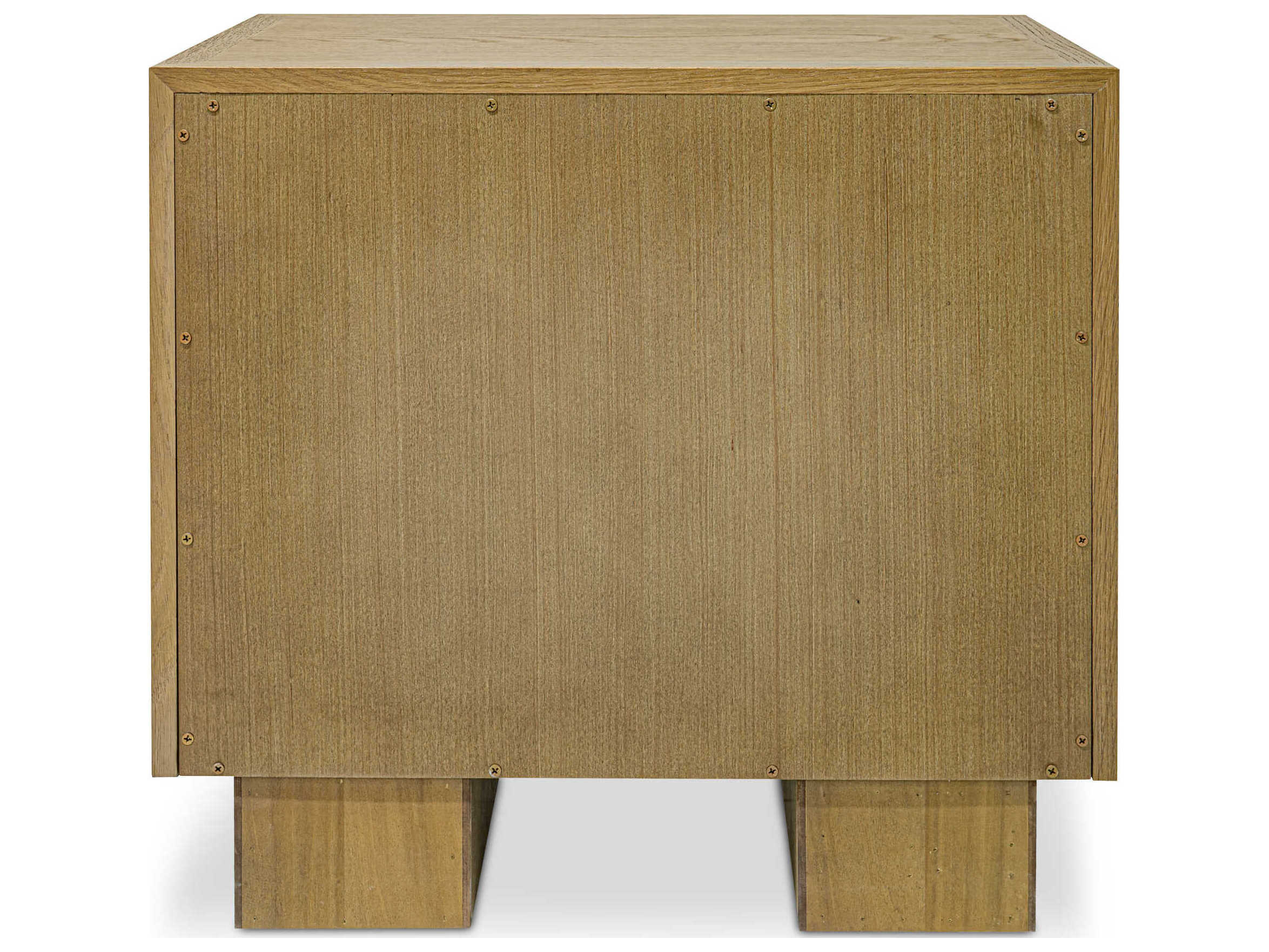 Moe's Home Marcelle 2-Drawers Oak Wood Nightstand