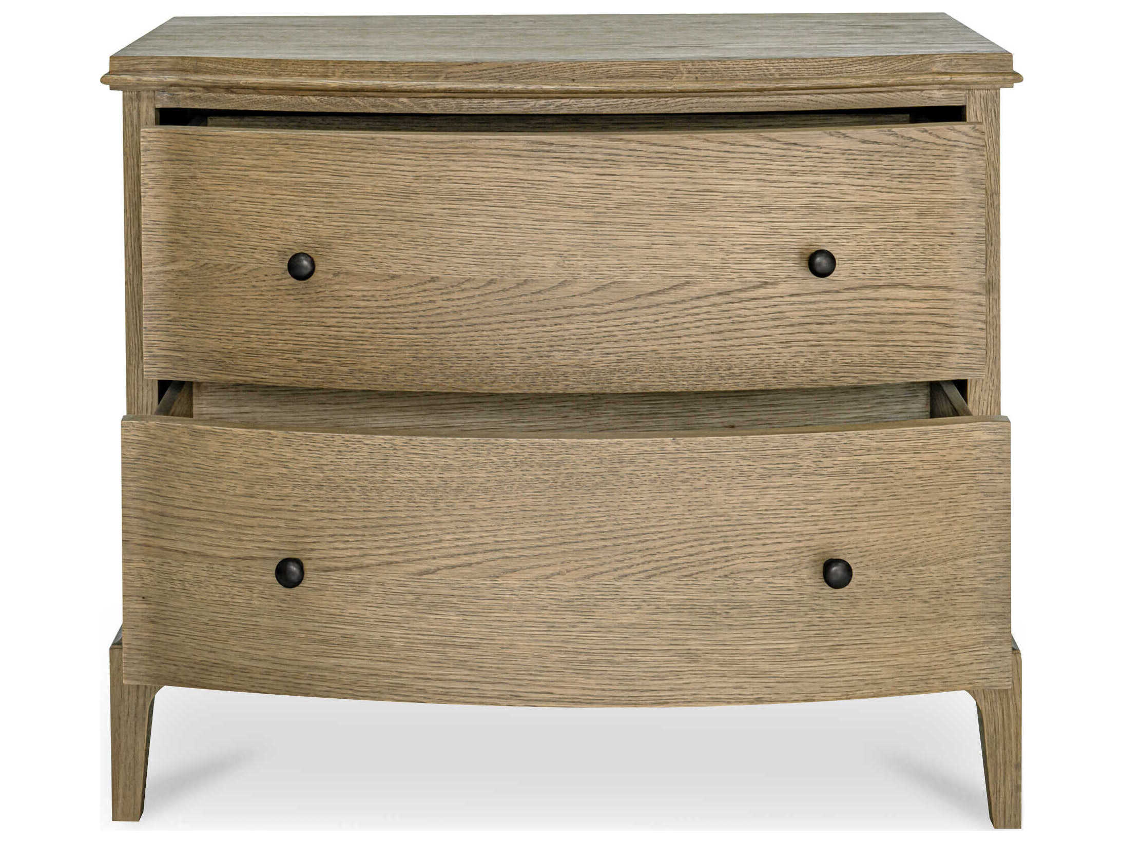 Moe's Home Sadie 2-Drawers Oak Wood Nightstand
