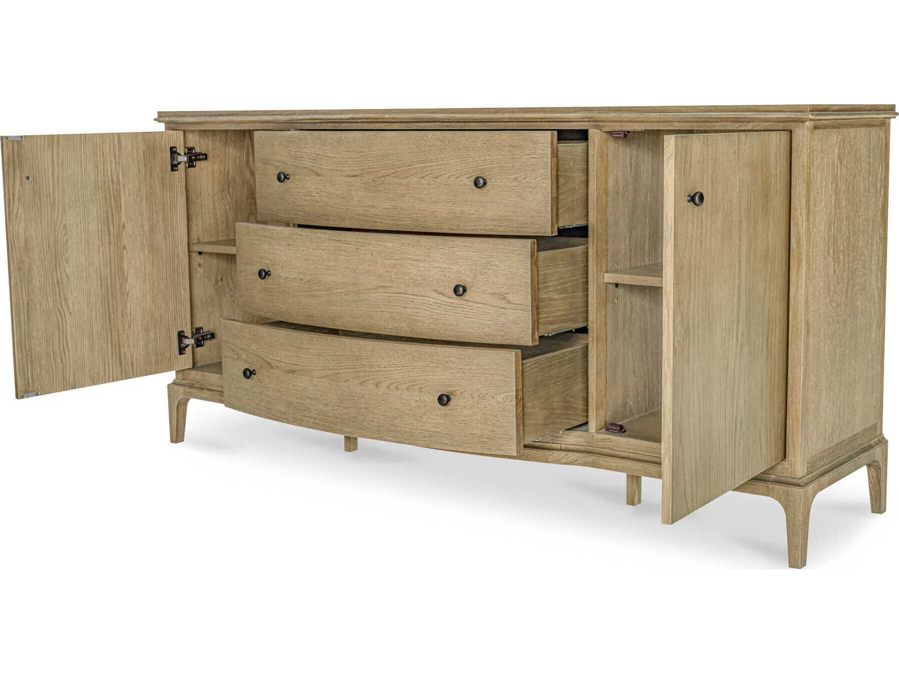 Moe's Home Sadie 78" Oak Wood Brown Sideboard
