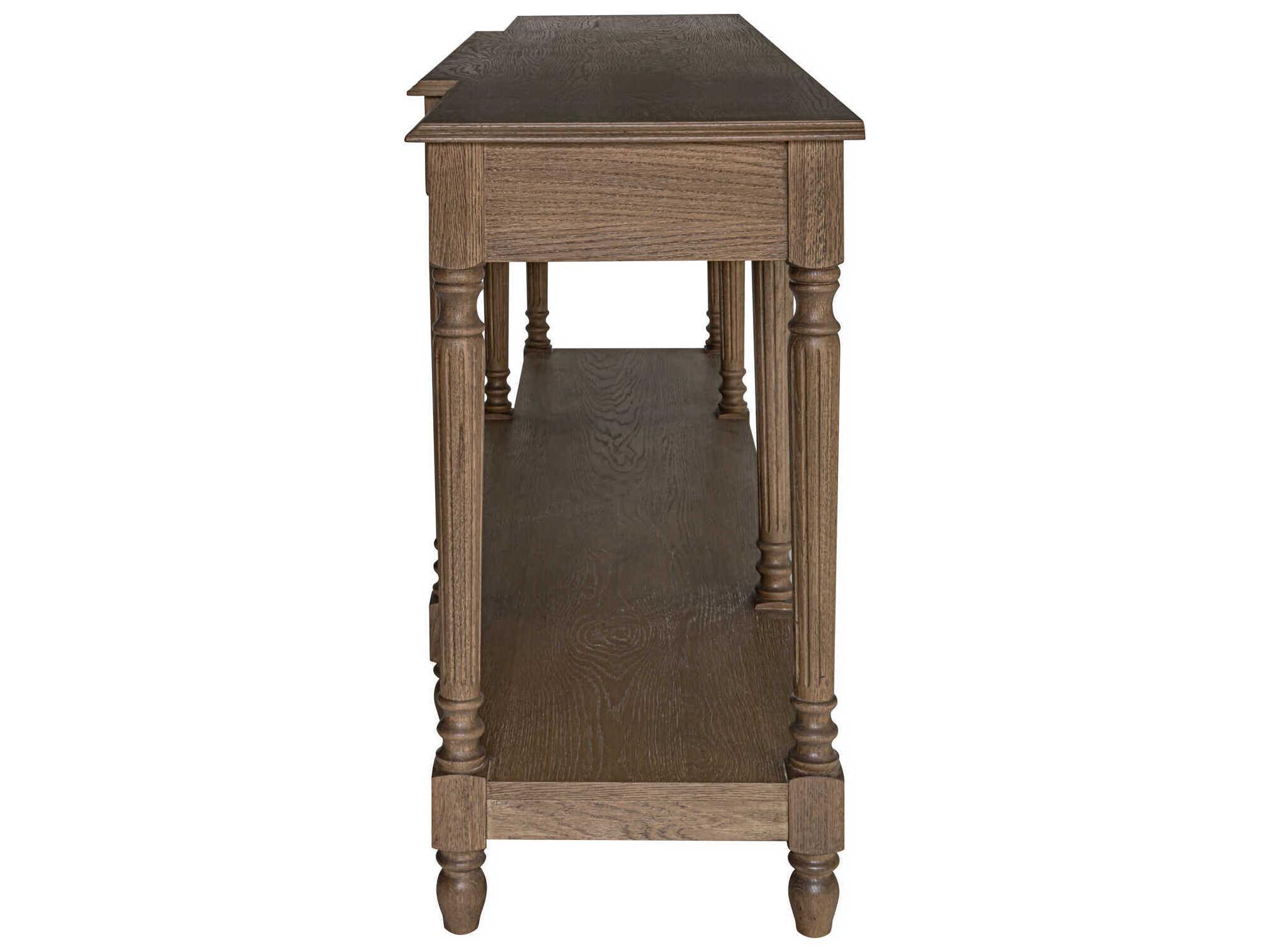 Moe's Home Martha Rectangular Wood Brown Console Table