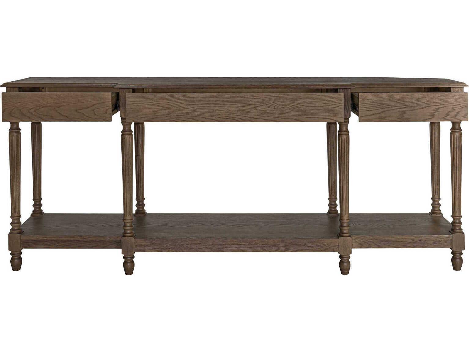 Moe's Home Martha Rectangular Wood Brown Console Table