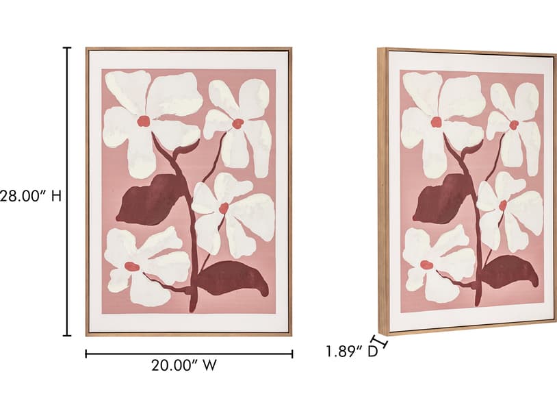 Moe's Home Blush Canvas Wall Art