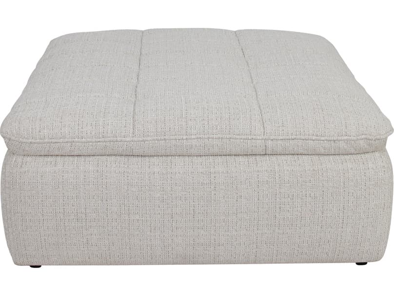 Moe's Home Lino Beige Upholstered Ottoman
