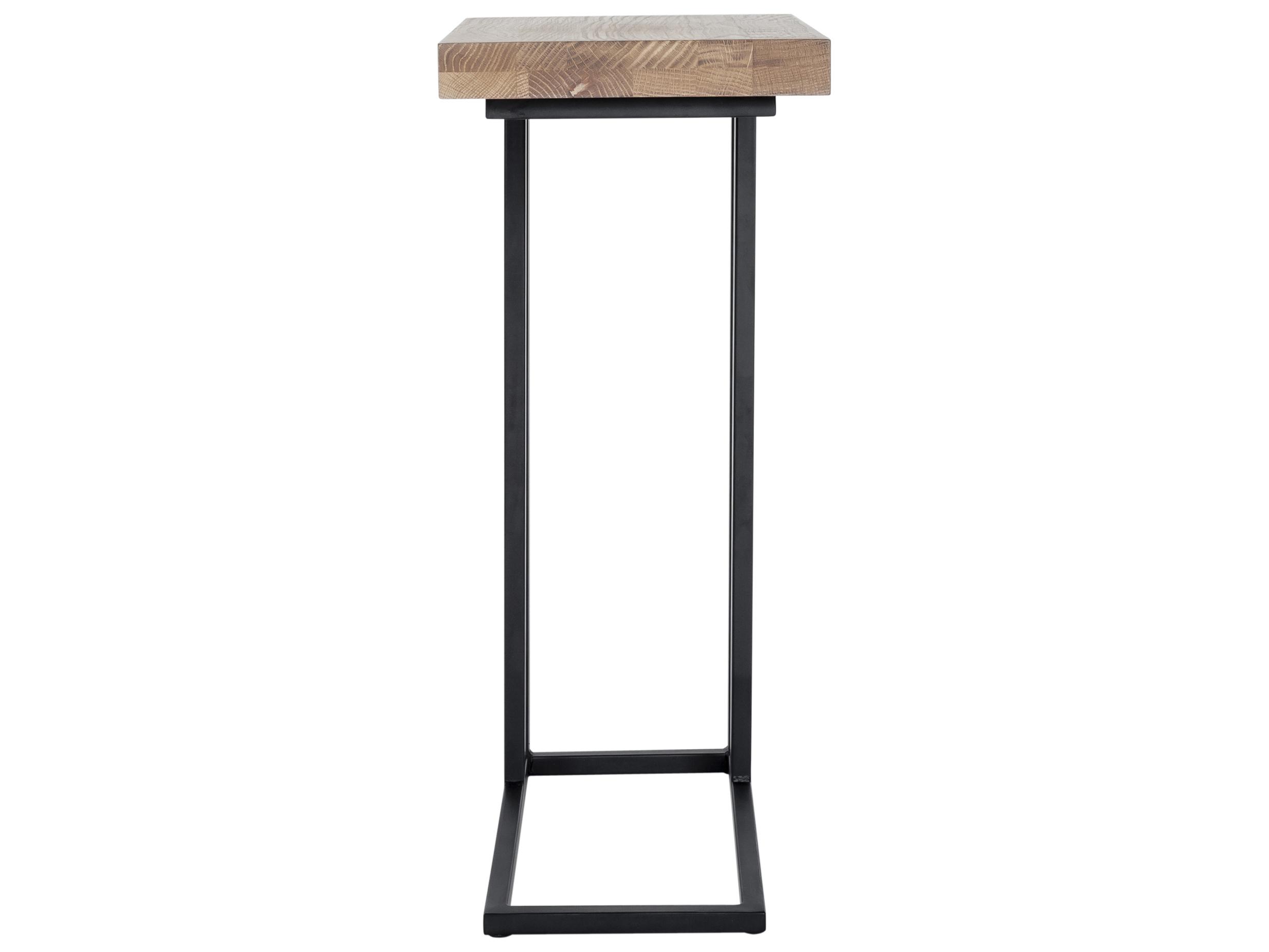 Moe's Home Mila Rectangular Wood White Black End Table