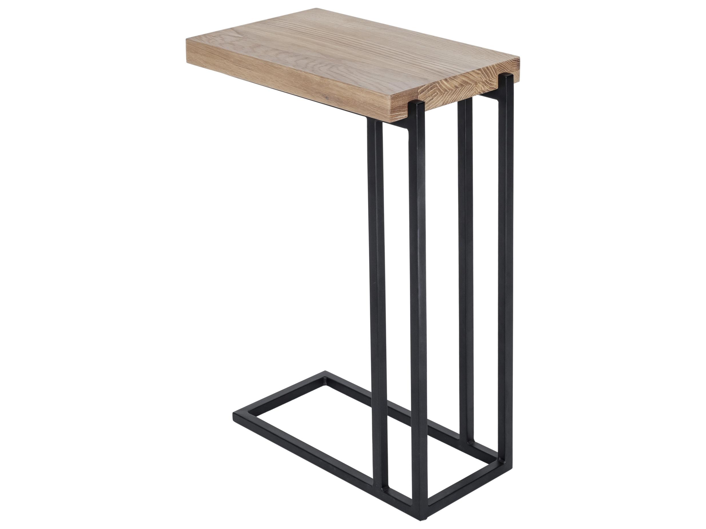Moe's Home Mila Rectangular Wood White Black End Table