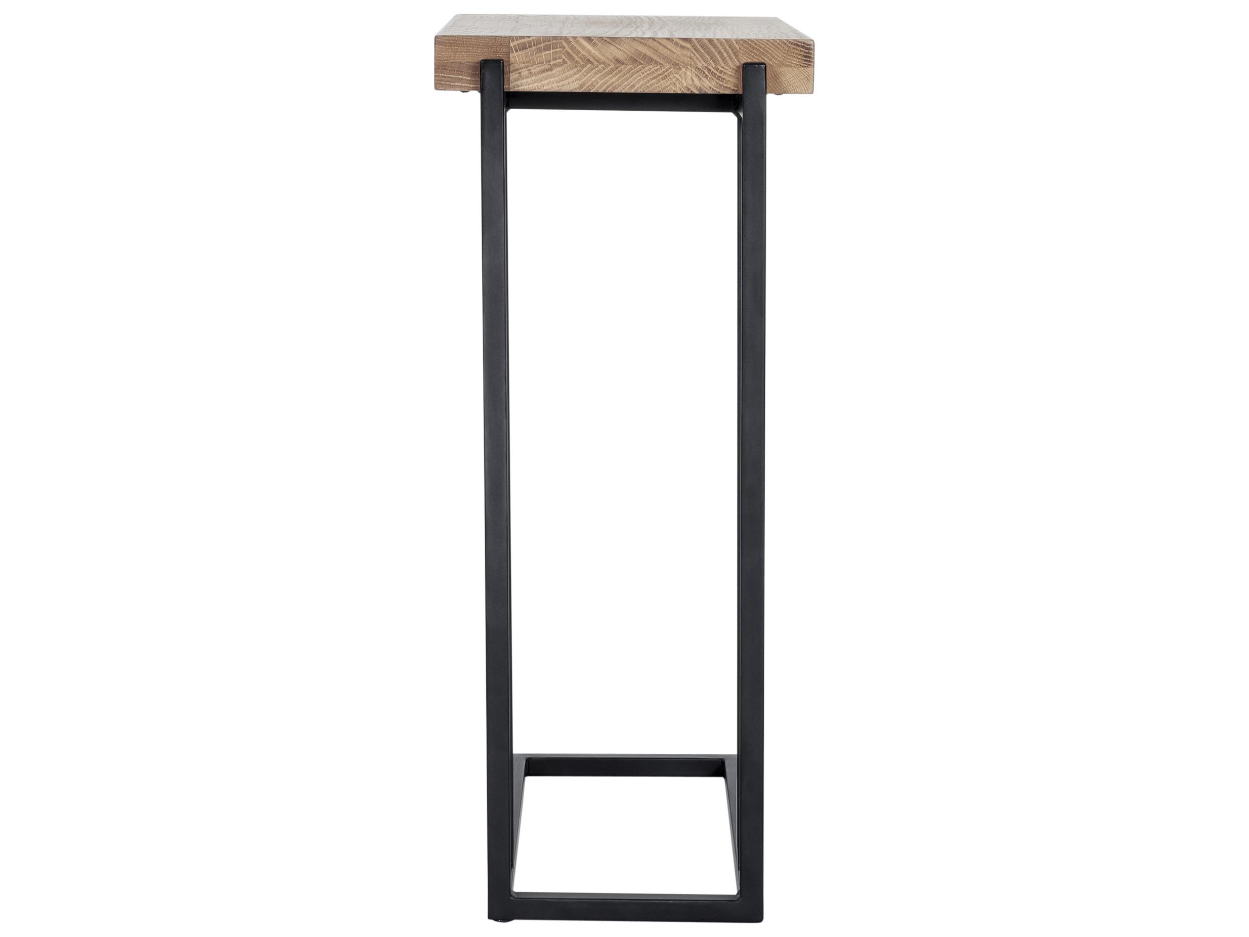 Moe's Home Mila Rectangular Wood White Black End Table