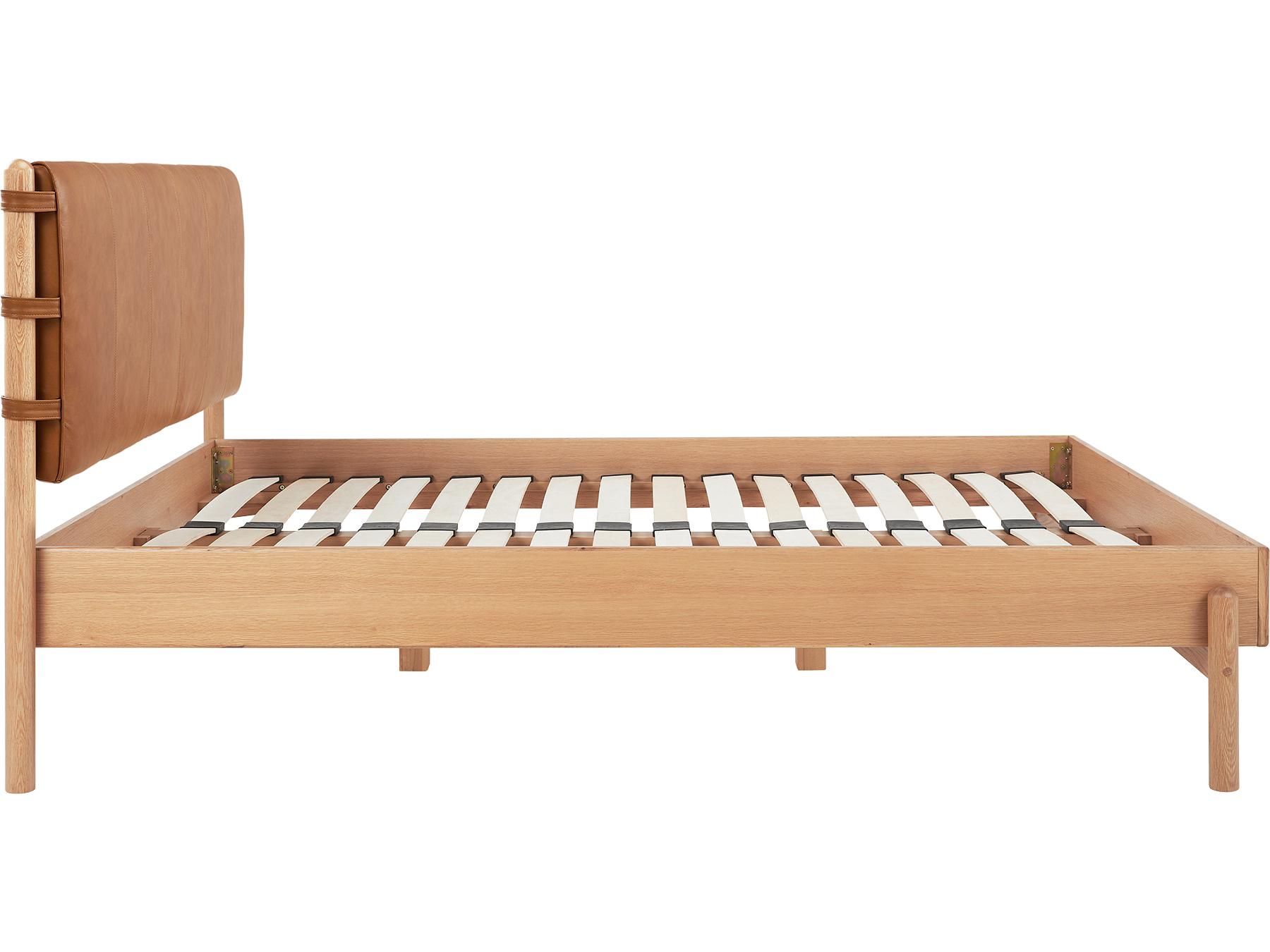 Moe's Home Colby Camel Beige Oak King Platform Bed