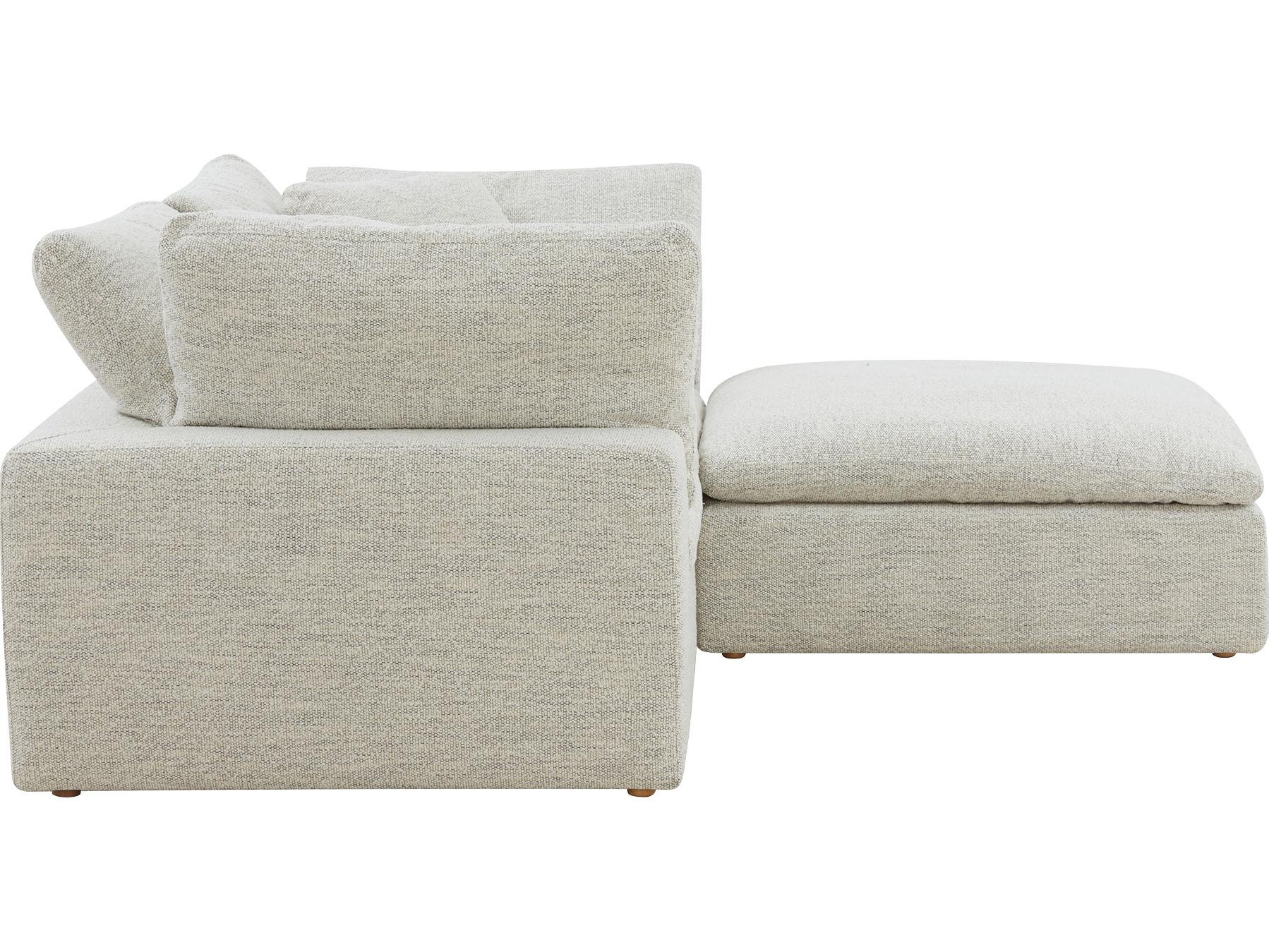 Moe's Home Clay Beige Upholstered Sectional Sofa