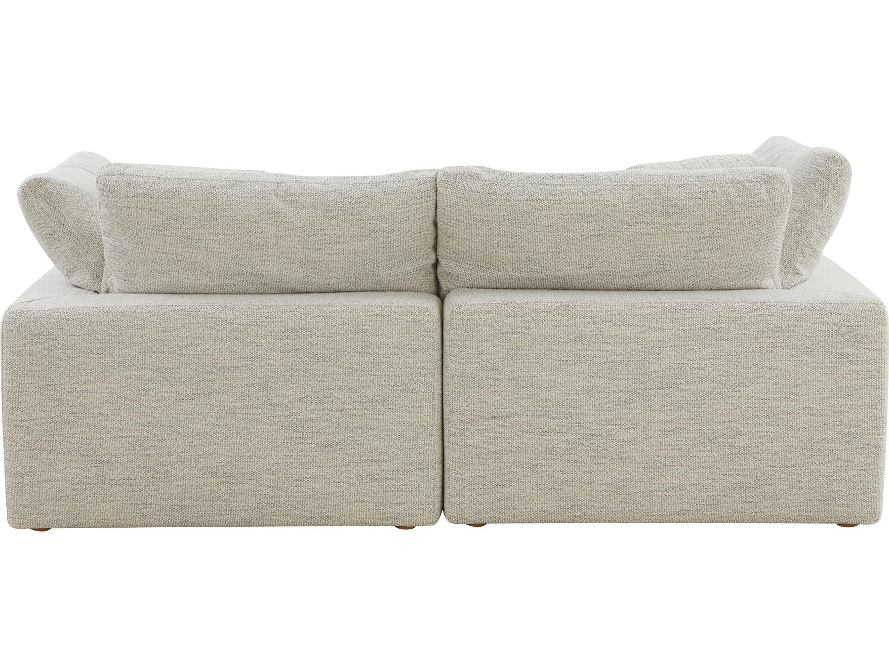 Moe's Home Clay Beige Upholstered Sectional Sofa