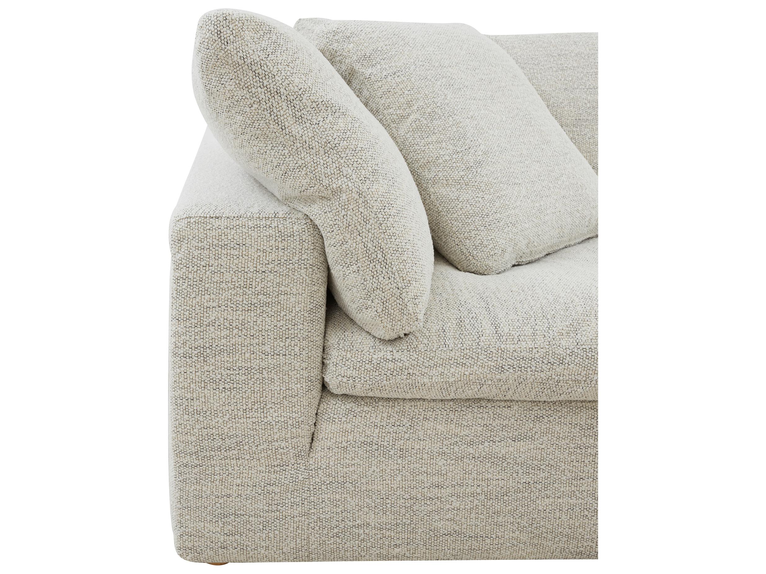 Moe's Home Clay Beige Upholstered Sectional Sofa