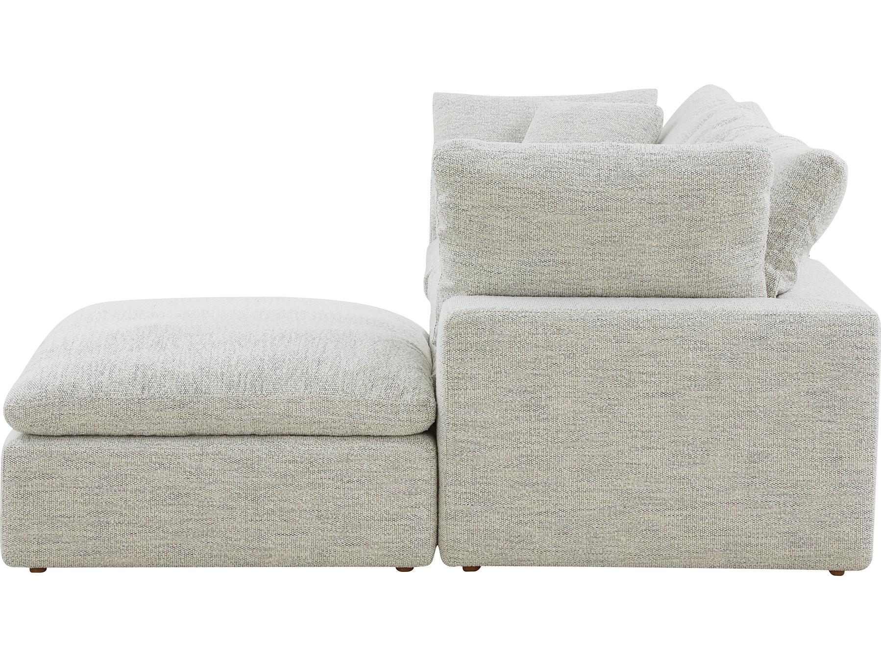 Moe's Home Terra Beige Upholstered Sectional Sofa