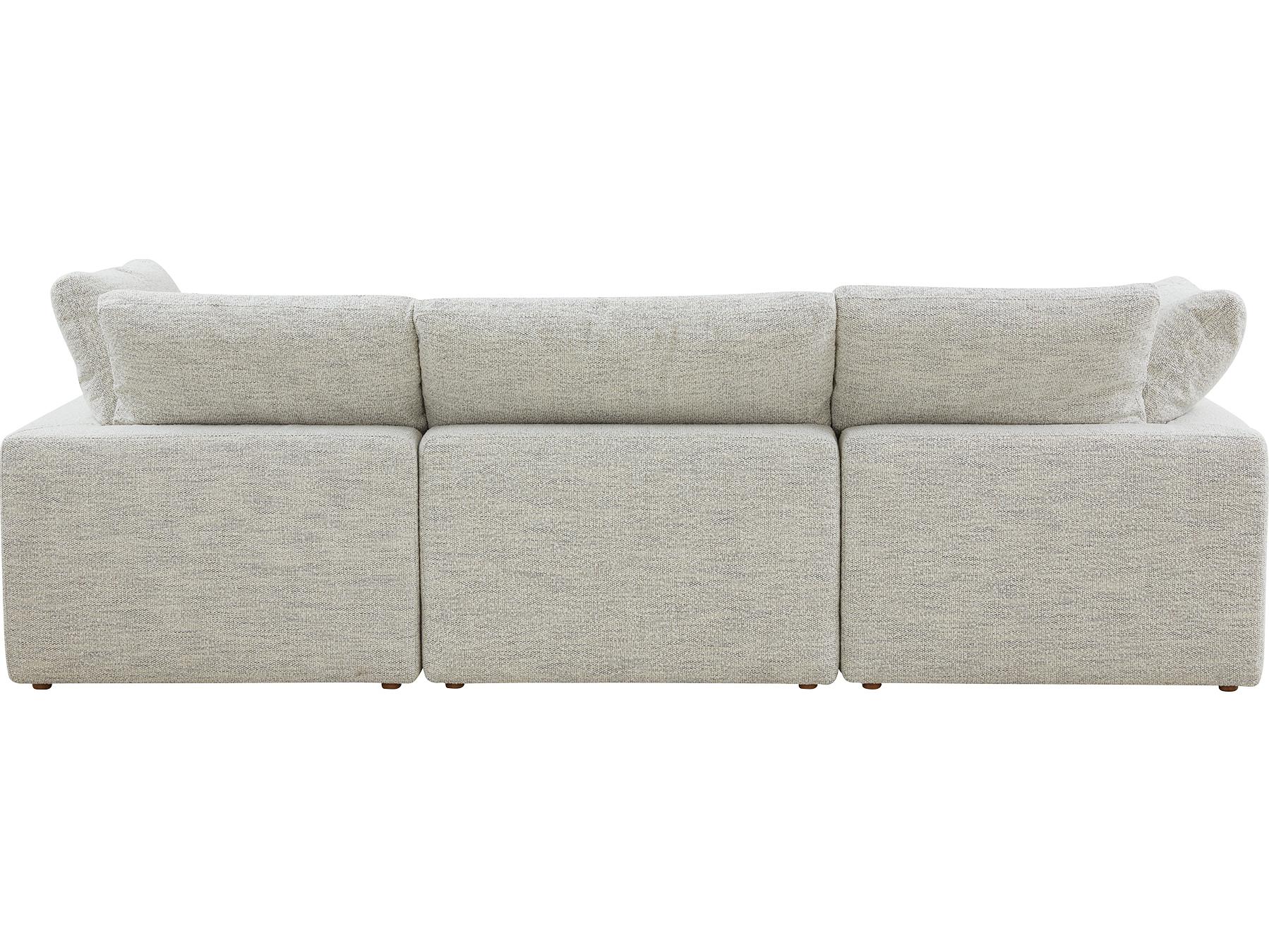 Moe's Home Terra Beige Upholstered Sectional Sofa