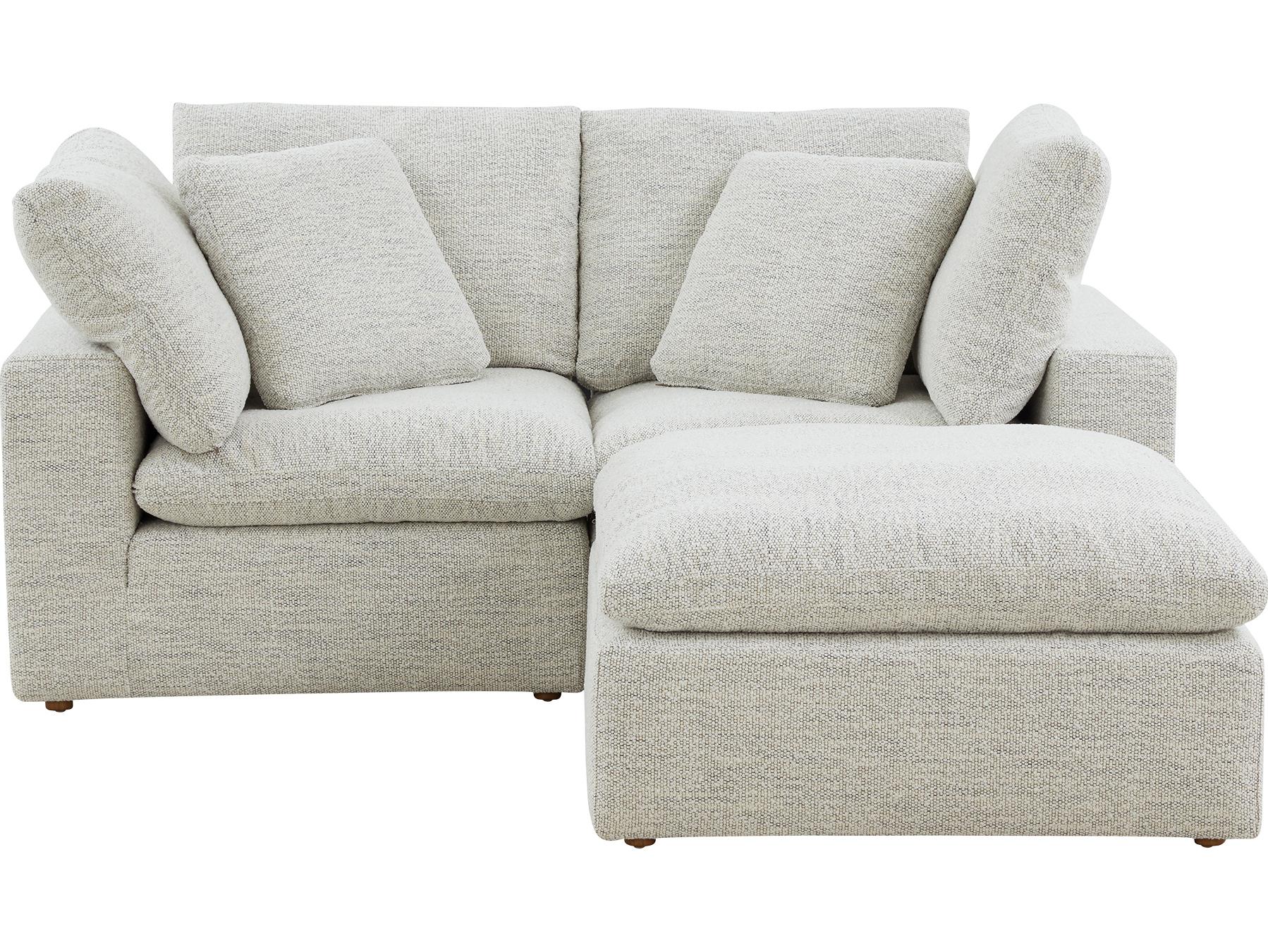 Moe's Home Terra Beige Upholstered Sectional Sofa