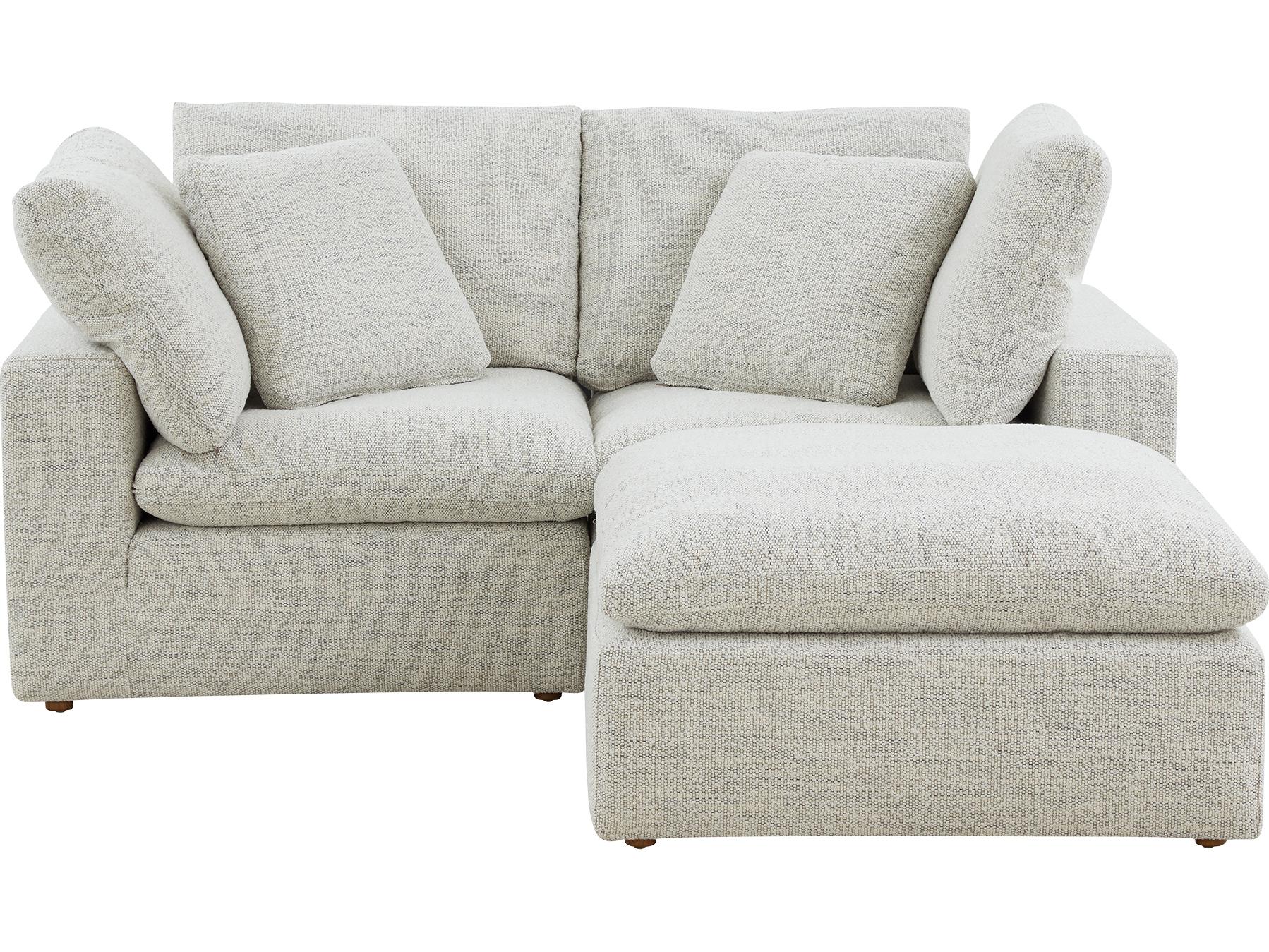 Moe's Home Terra Beige Upholstered Sectional Sofa