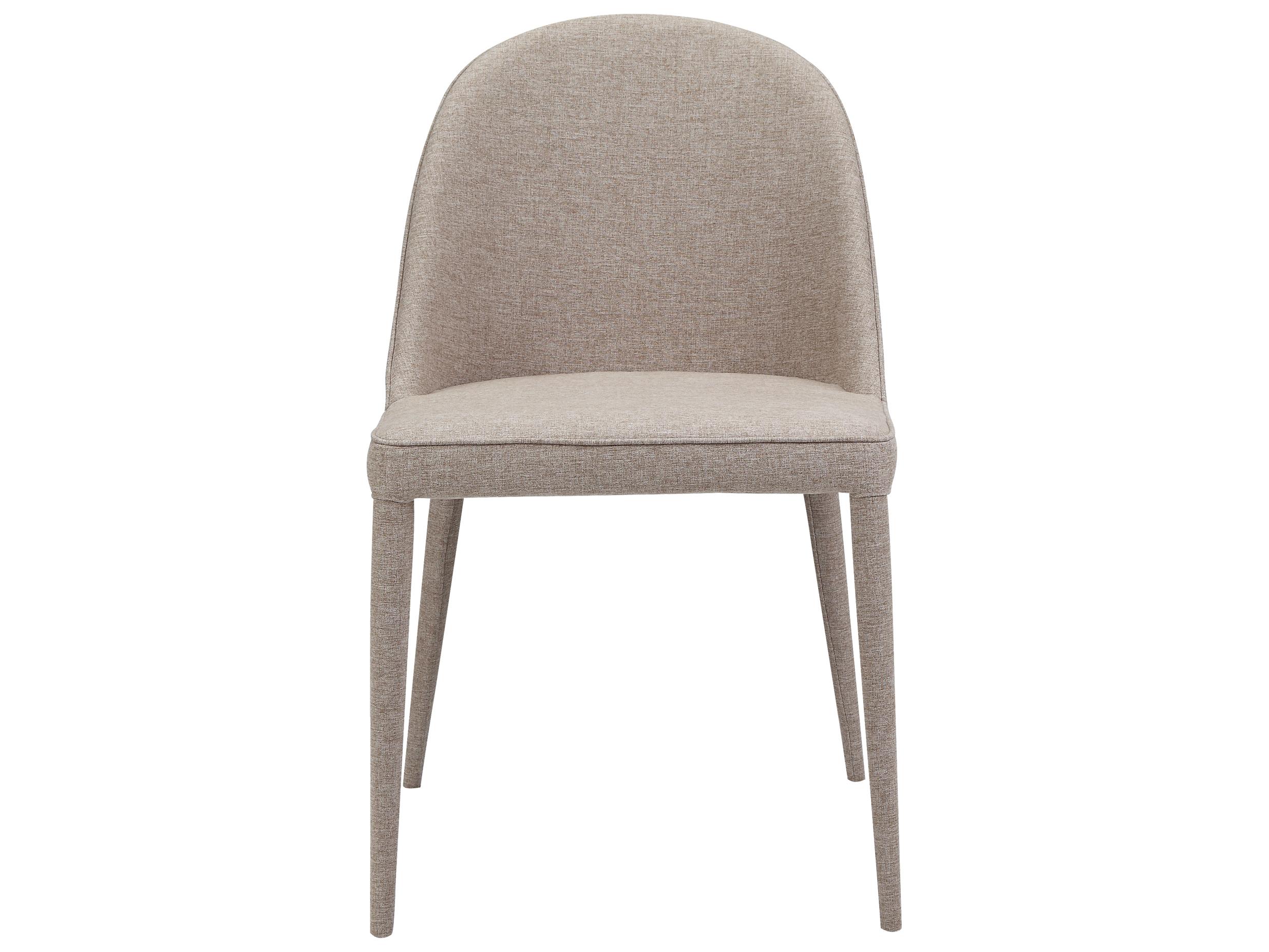 Moe's Home Burton Beige Upholstered Side Dining Chair - Set of Two