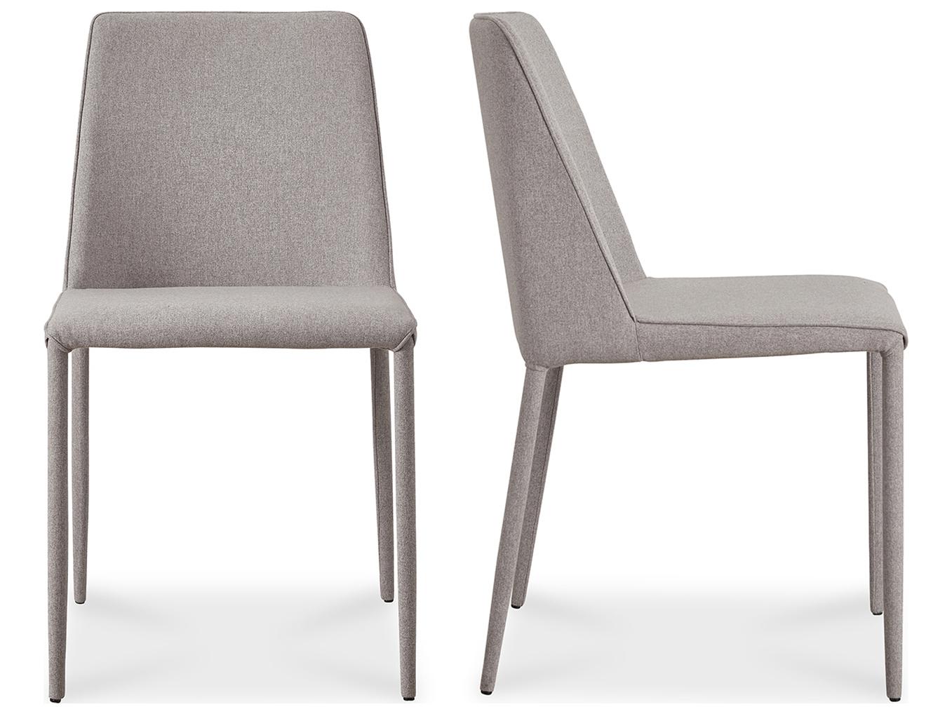 Moe's Home Gray Upholstered Side Dining Chair - Set of Two