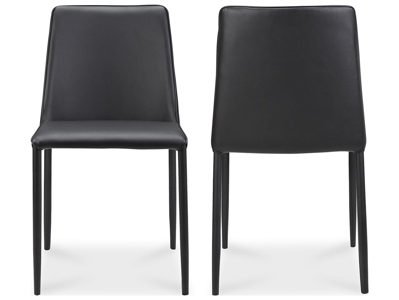 Moe's Home Gray Upholstered Side Dining Chair - Set of Two