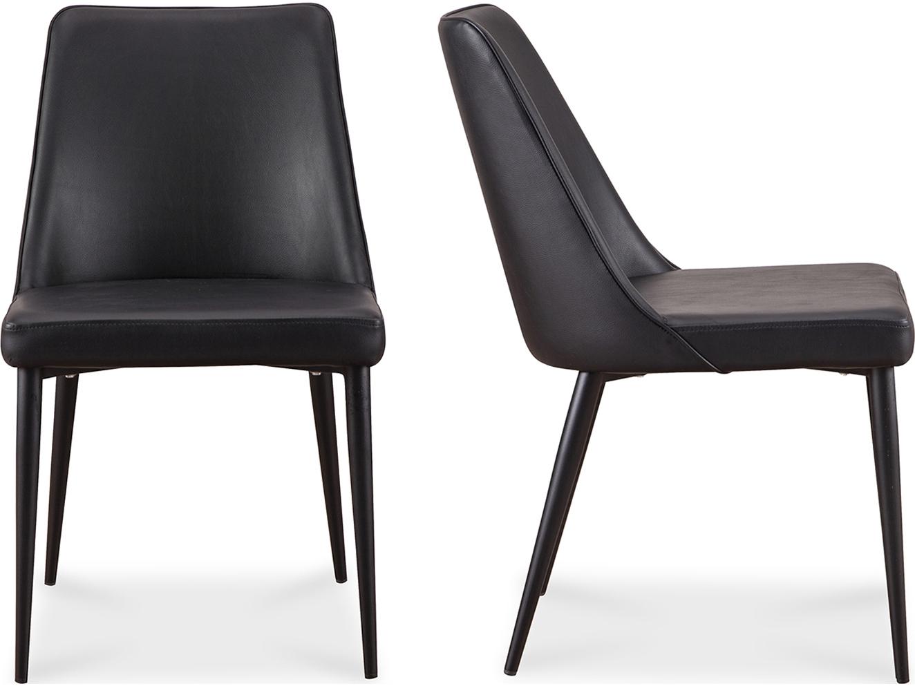 Moe's Home Black Side Dining Chair - Set of Two
