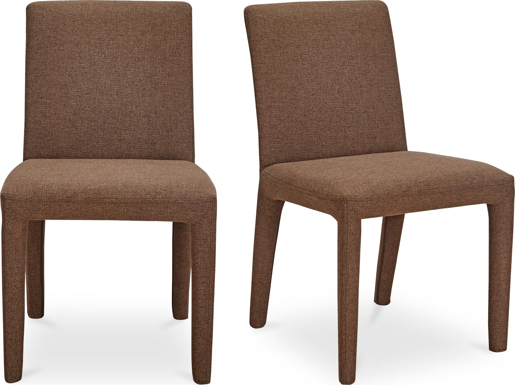 Moe's Home Monte Dining Chair Brown Set of 2 - Set of Two