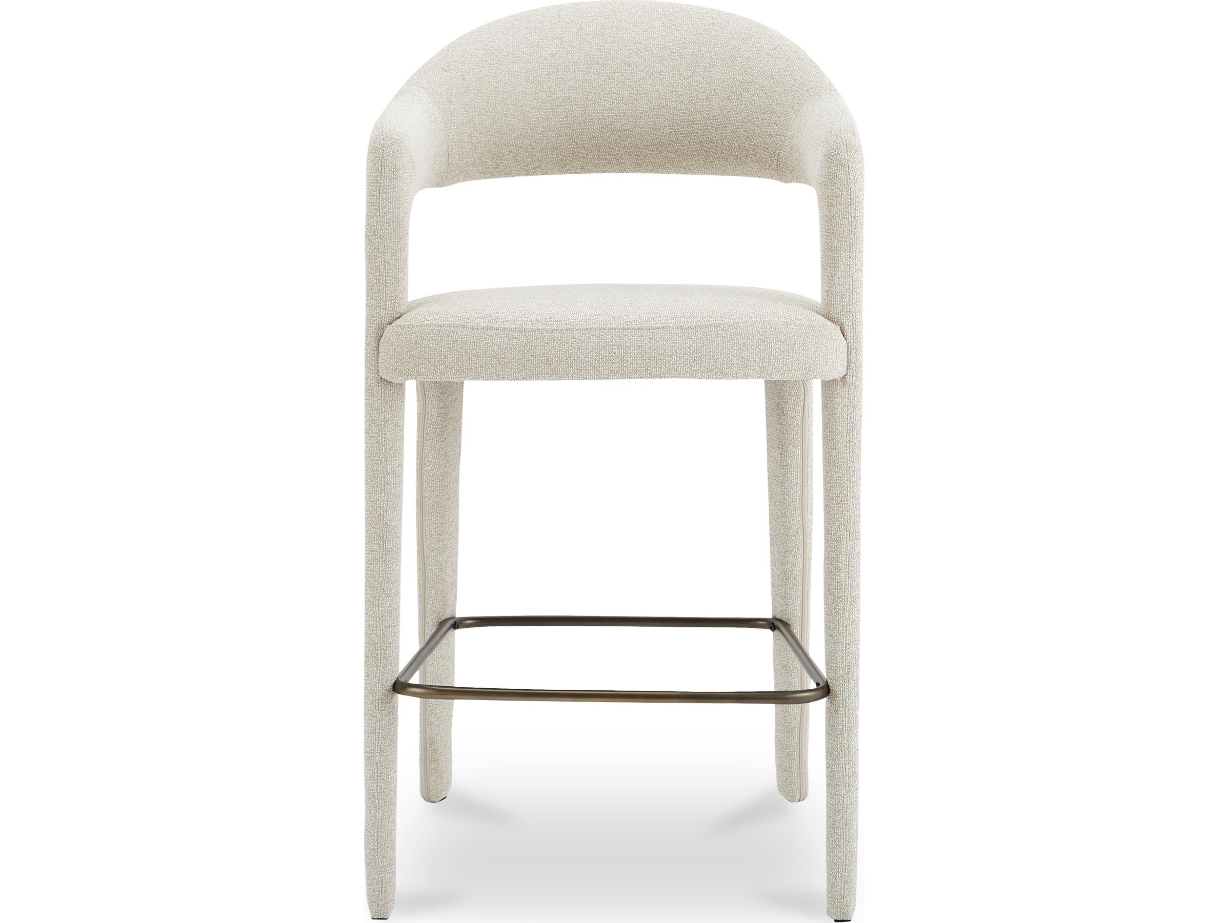 Moe's Home Martens Beige Upholstered Bar Stool