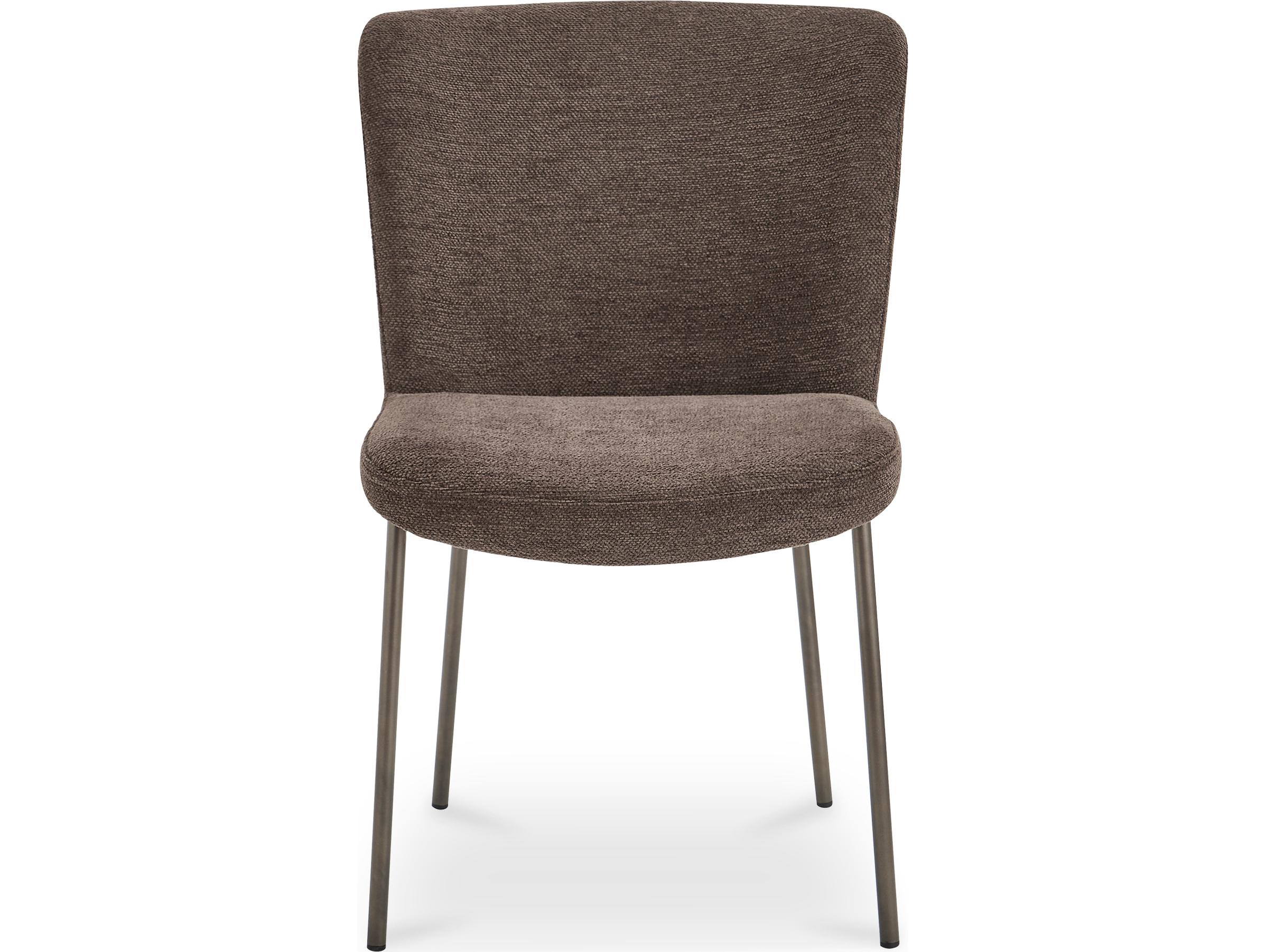 Moe's Home Early Dark Brown Upholstered Armless Dining Chair