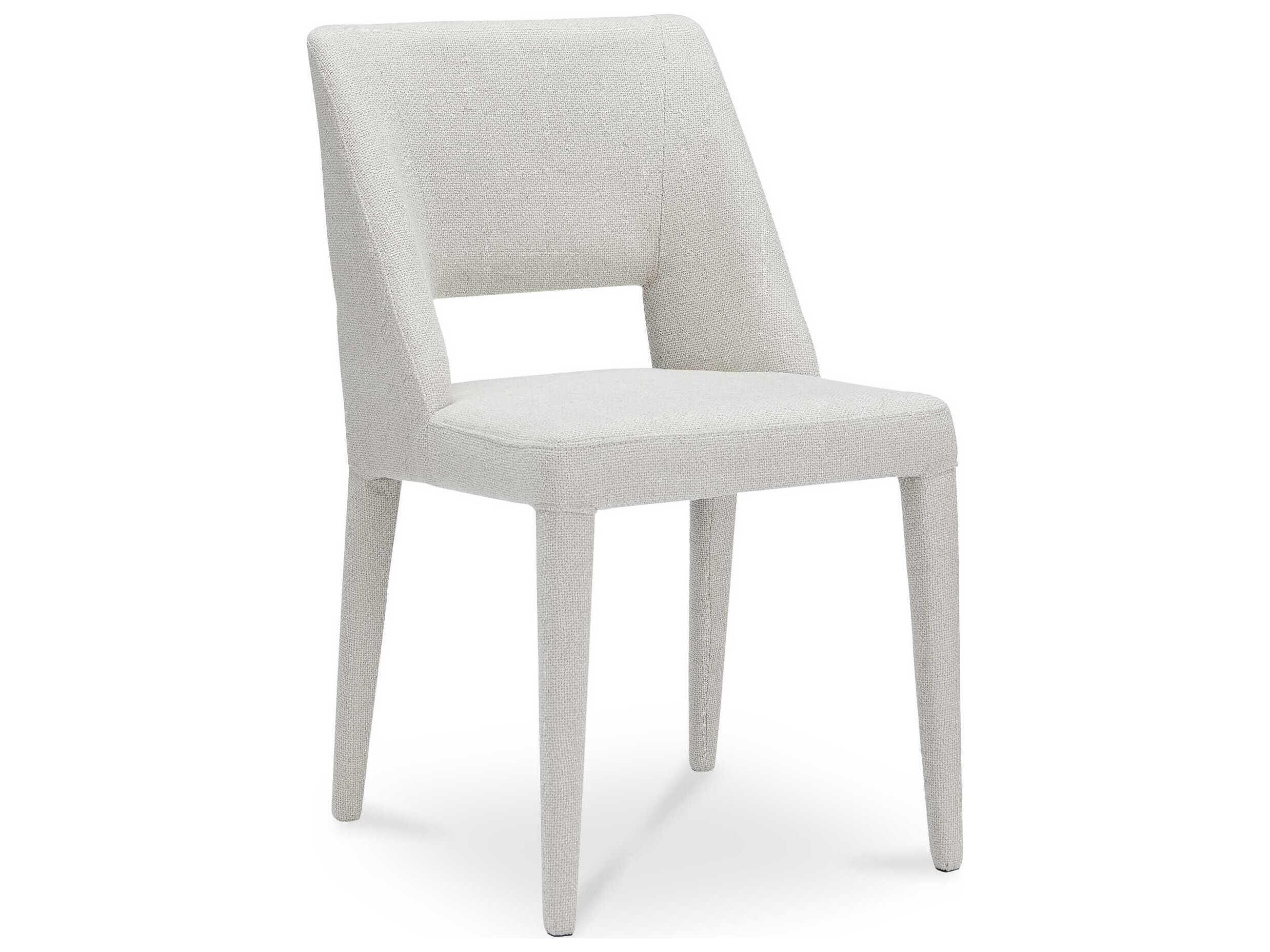 Moe's Home Joyce Plywood Beige Upholstered Armless Dining Chair Set of 2