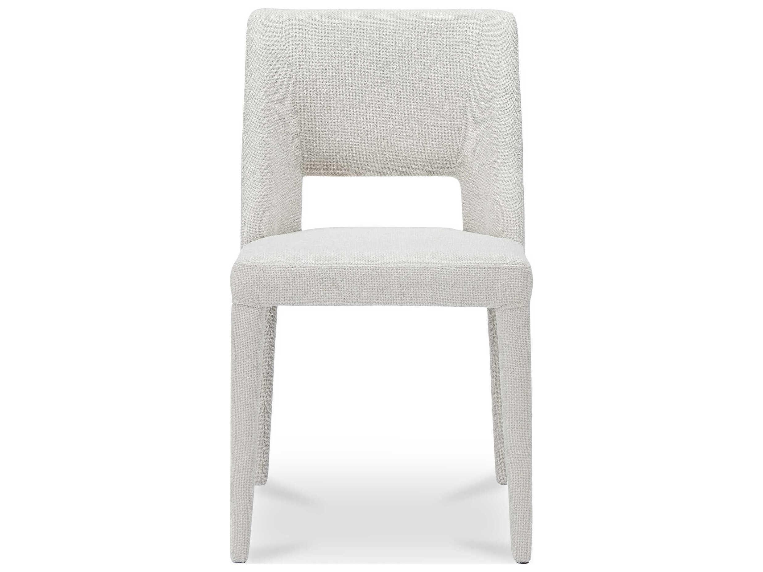 Moe's Home Joyce Plywood Beige Upholstered Armless Dining Chair Set of 2