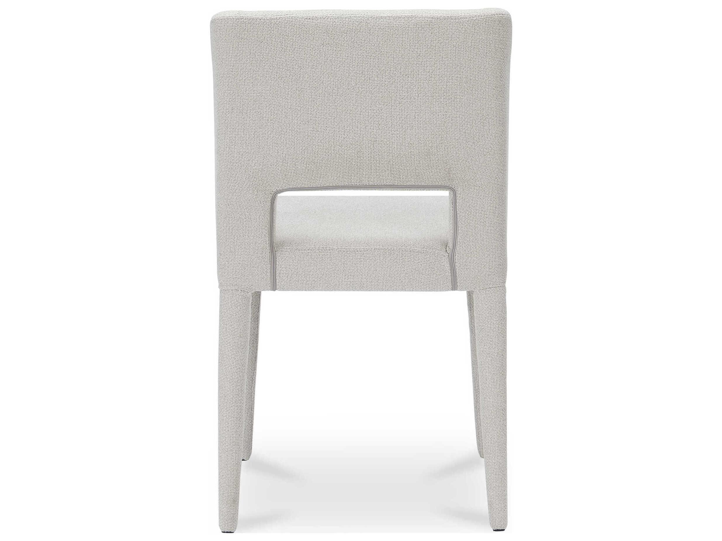 Moe's Home Joyce Plywood Beige Upholstered Armless Dining Chair Set of 2