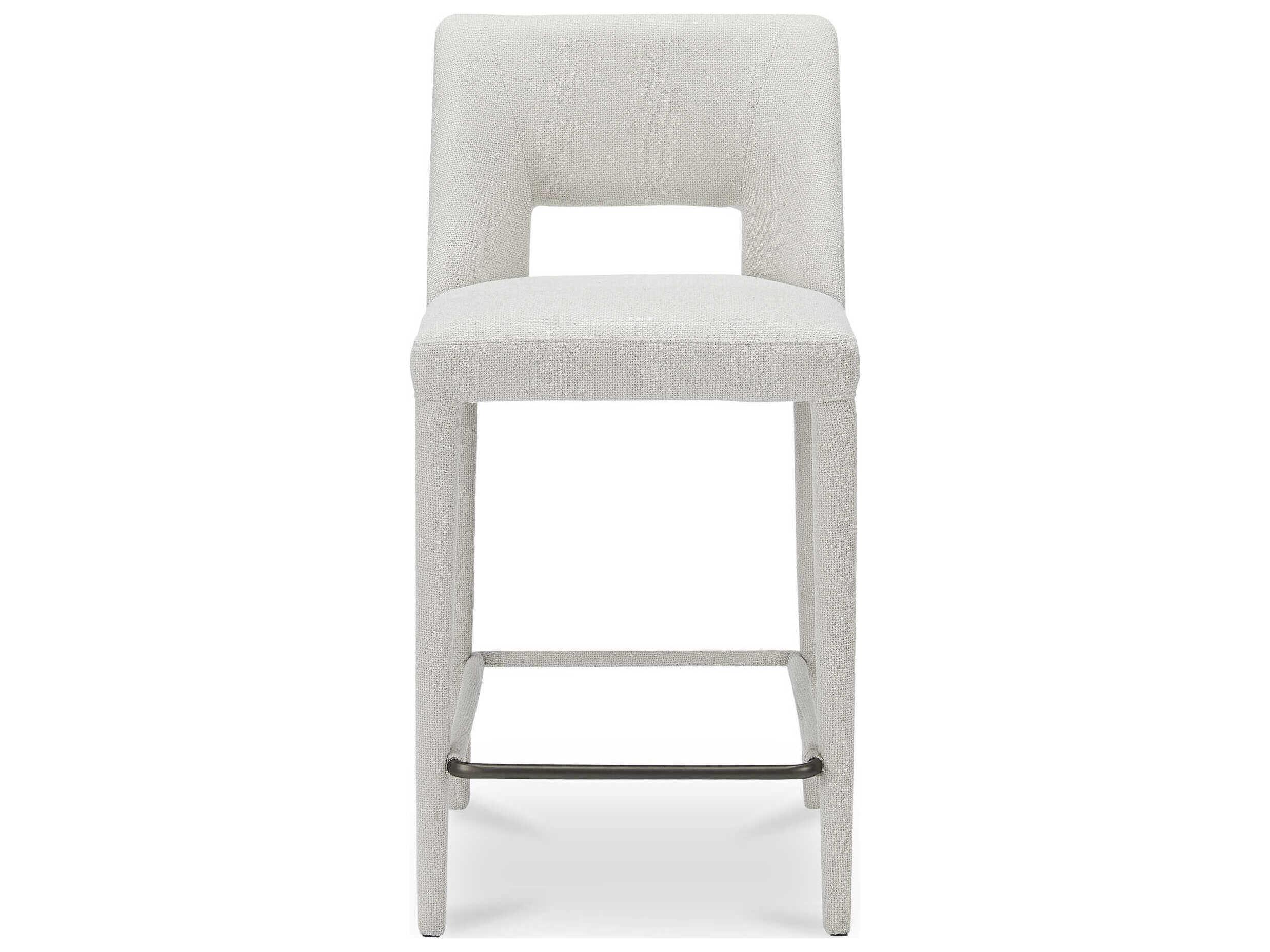 Moe's Home Joyce Beige Upholstered Plywood Counter Stool