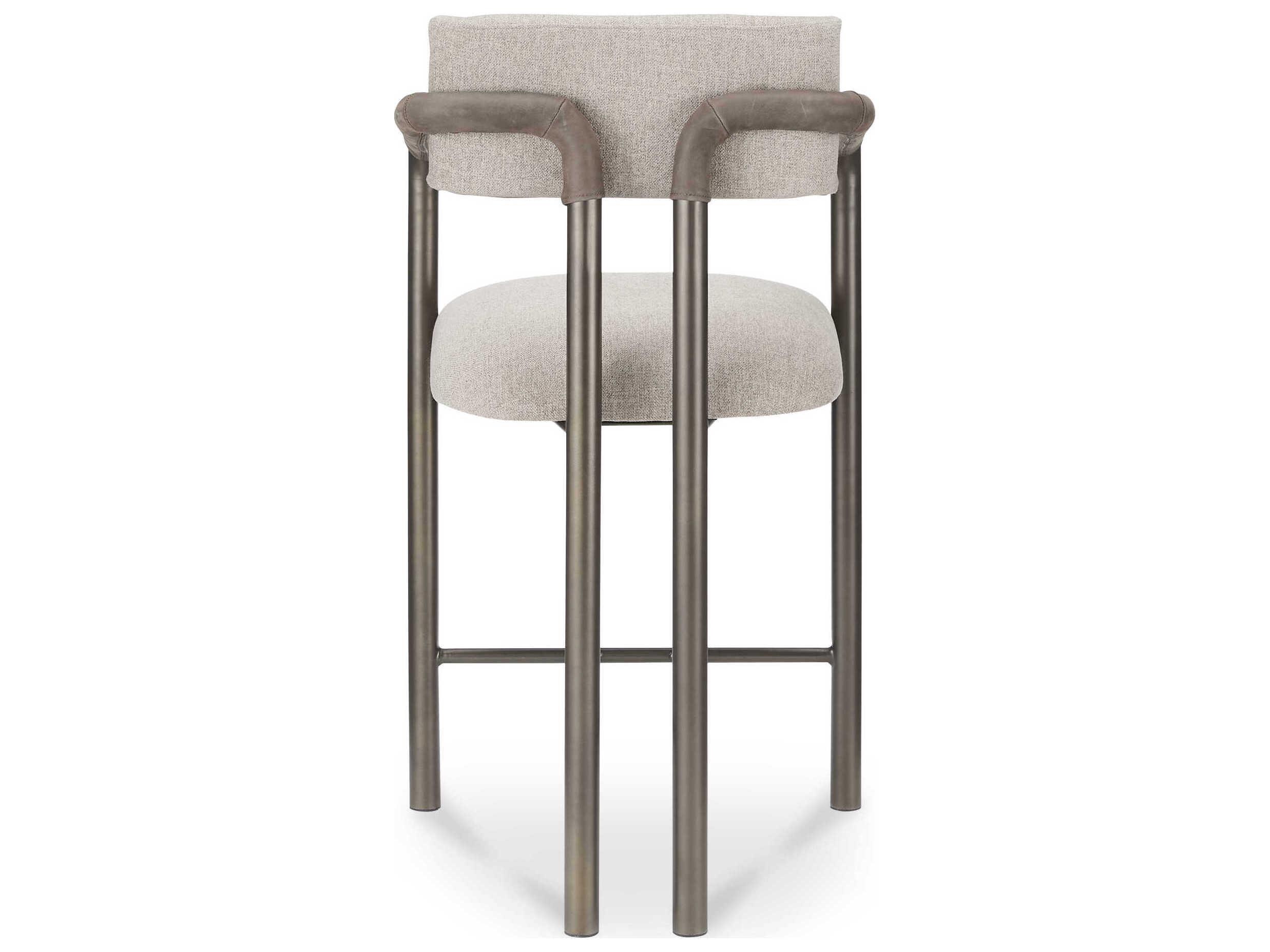 Moe's Home Cassidy Light Brown Upholstered Plywood Counter Stool